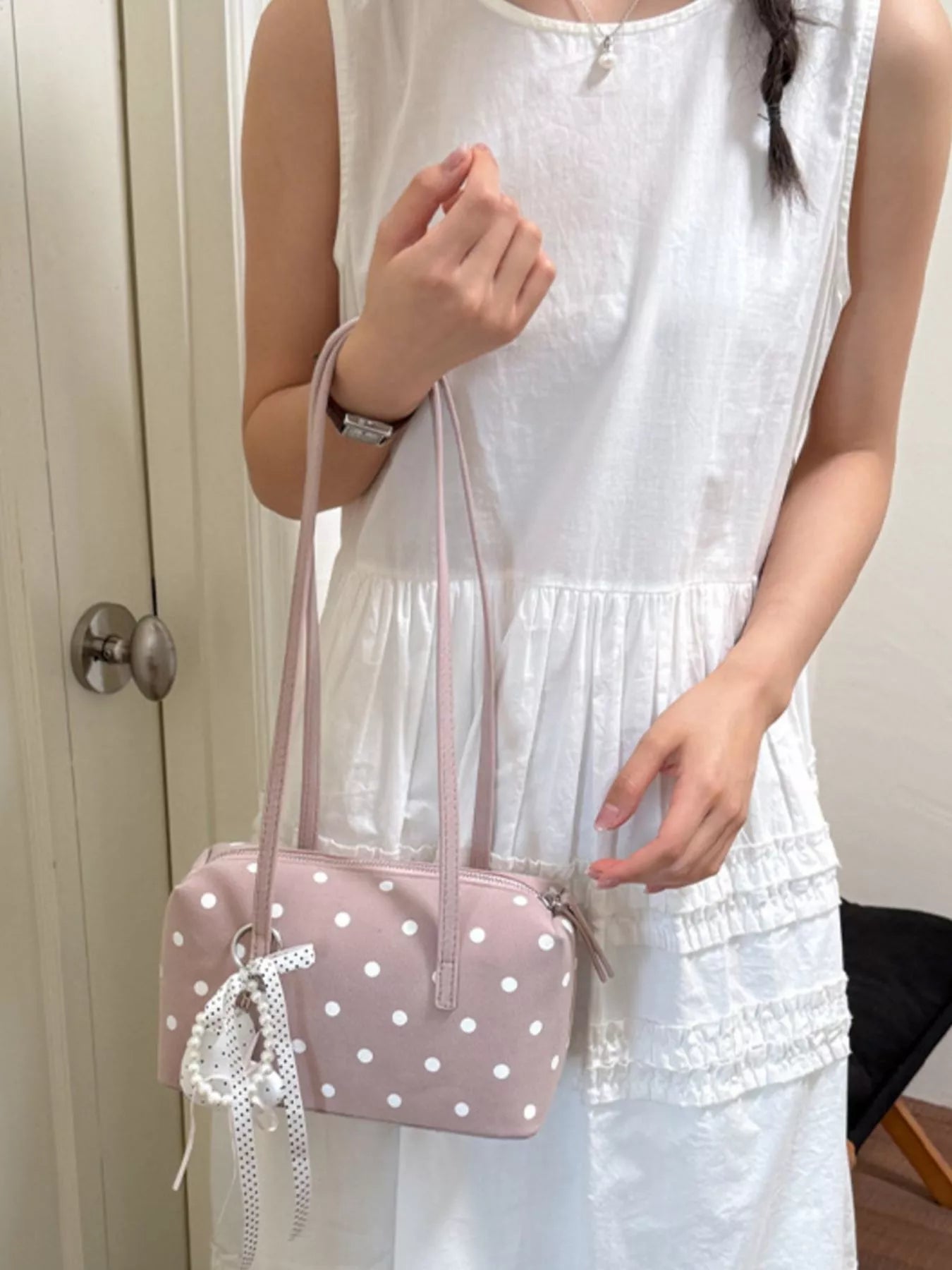 Polka Dot Shoulder Bag