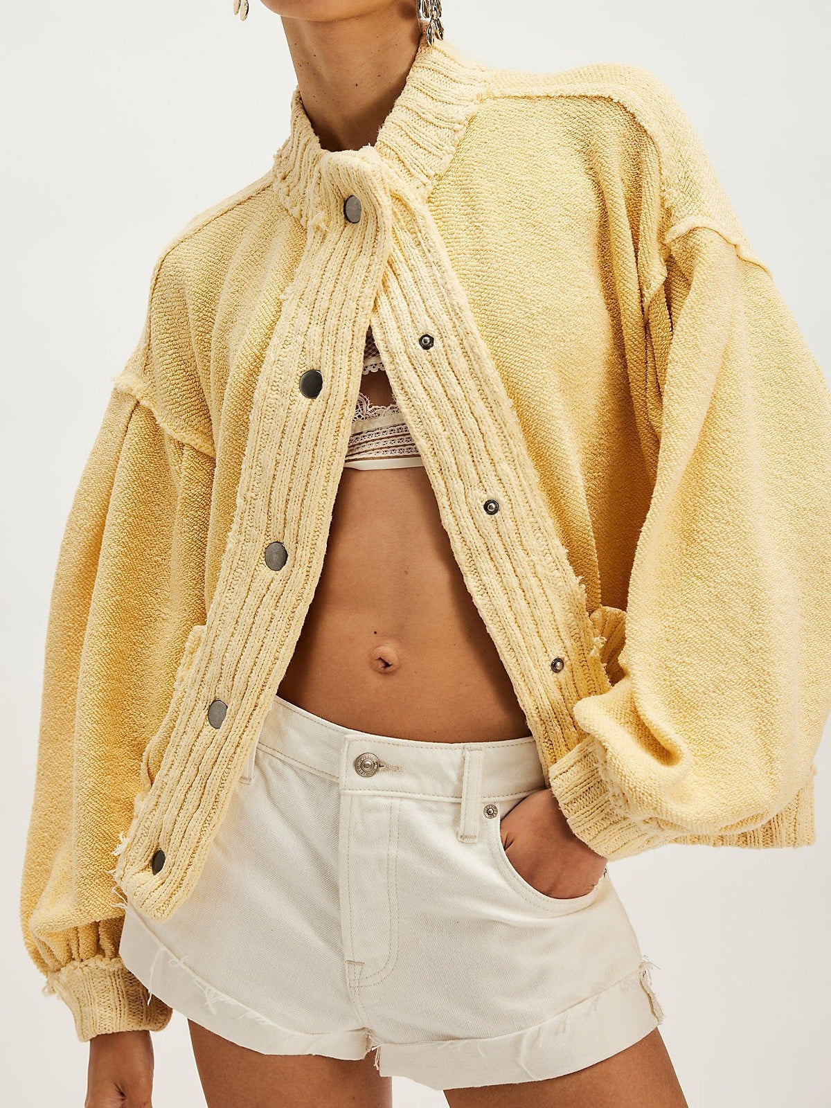 Women's Loose-Fit Long-Sleeve Knit Cardigan Coat