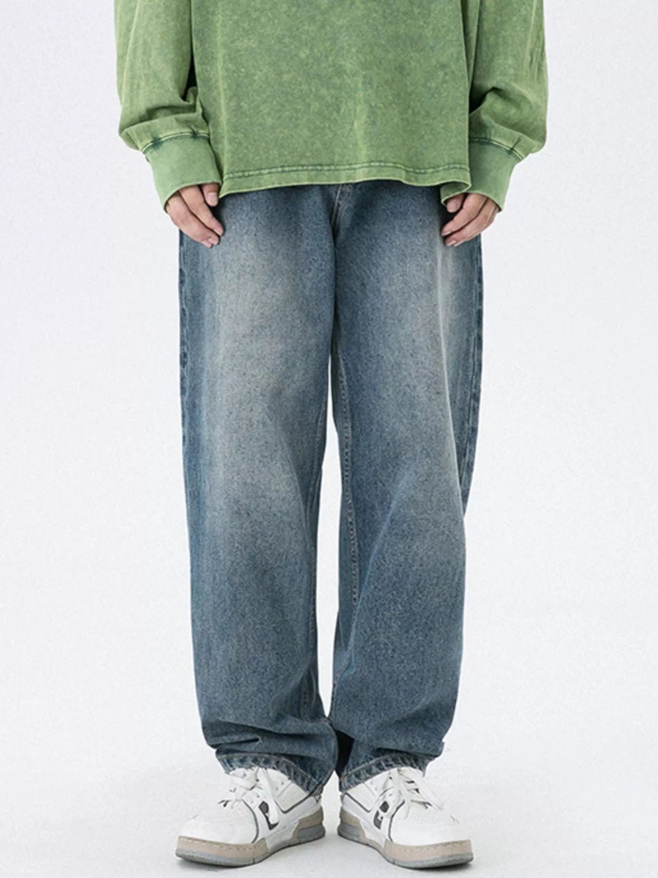 Men's Vintage Wash Relaxed Fit Jeans