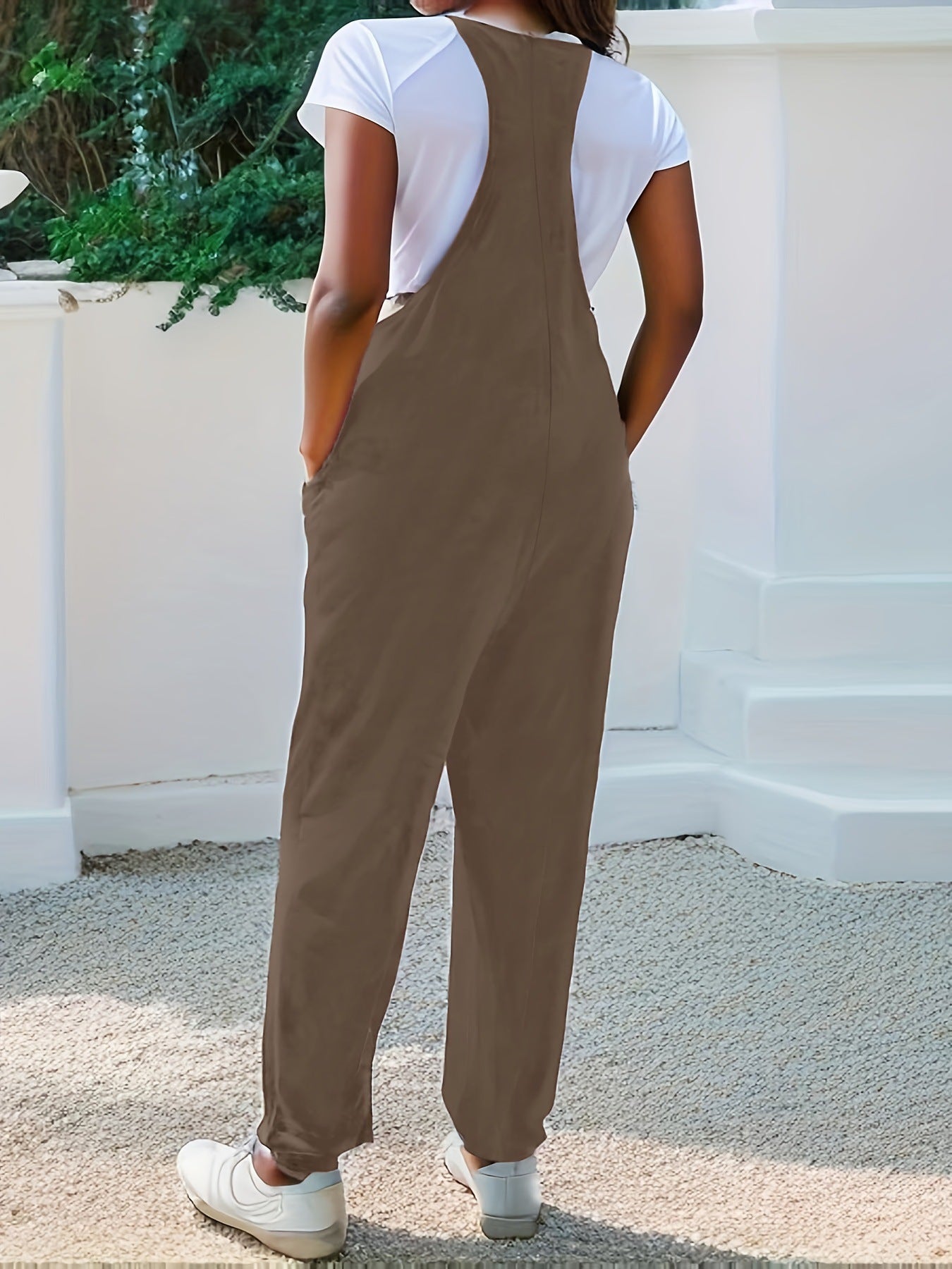 Casual Loose Fit Spaghetti Strap Jumpsuit