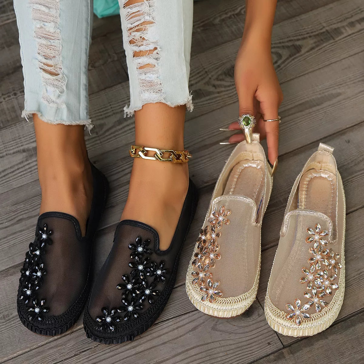 Round Toe Slip-Ons