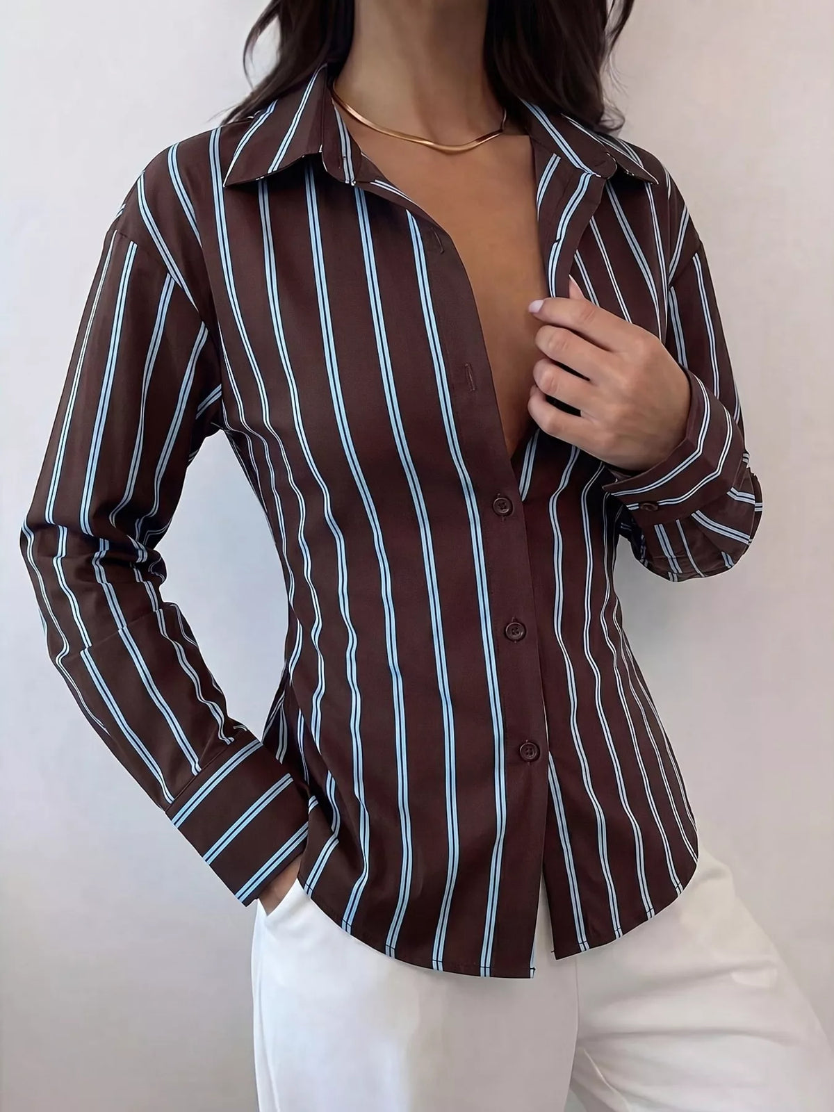 Striped Button-Down Slim-Fit Shirt