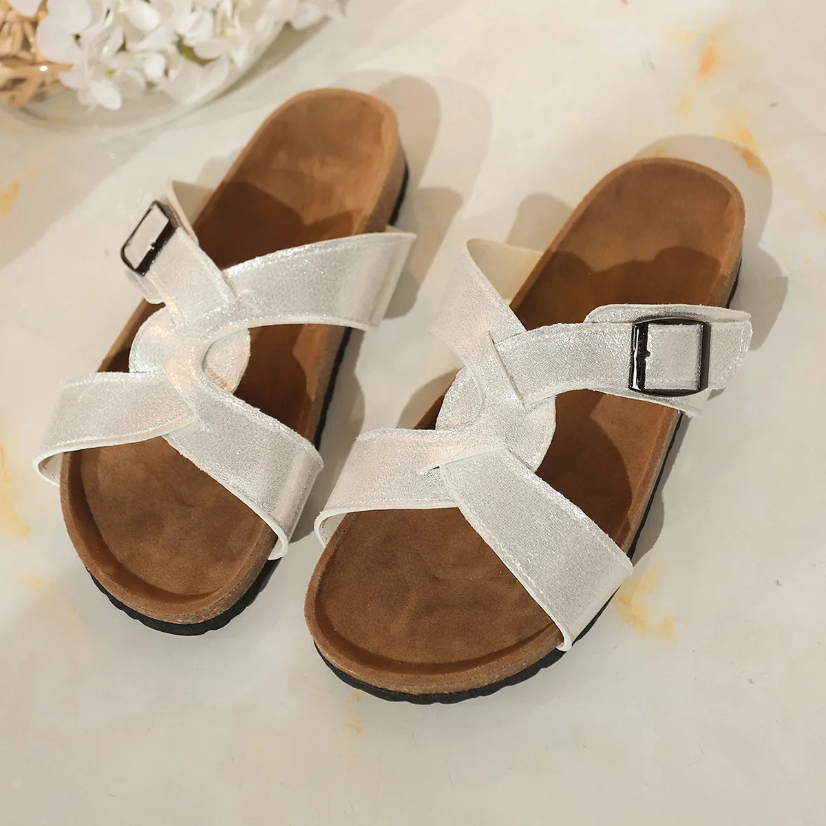 Open Toe Buckle Sandals