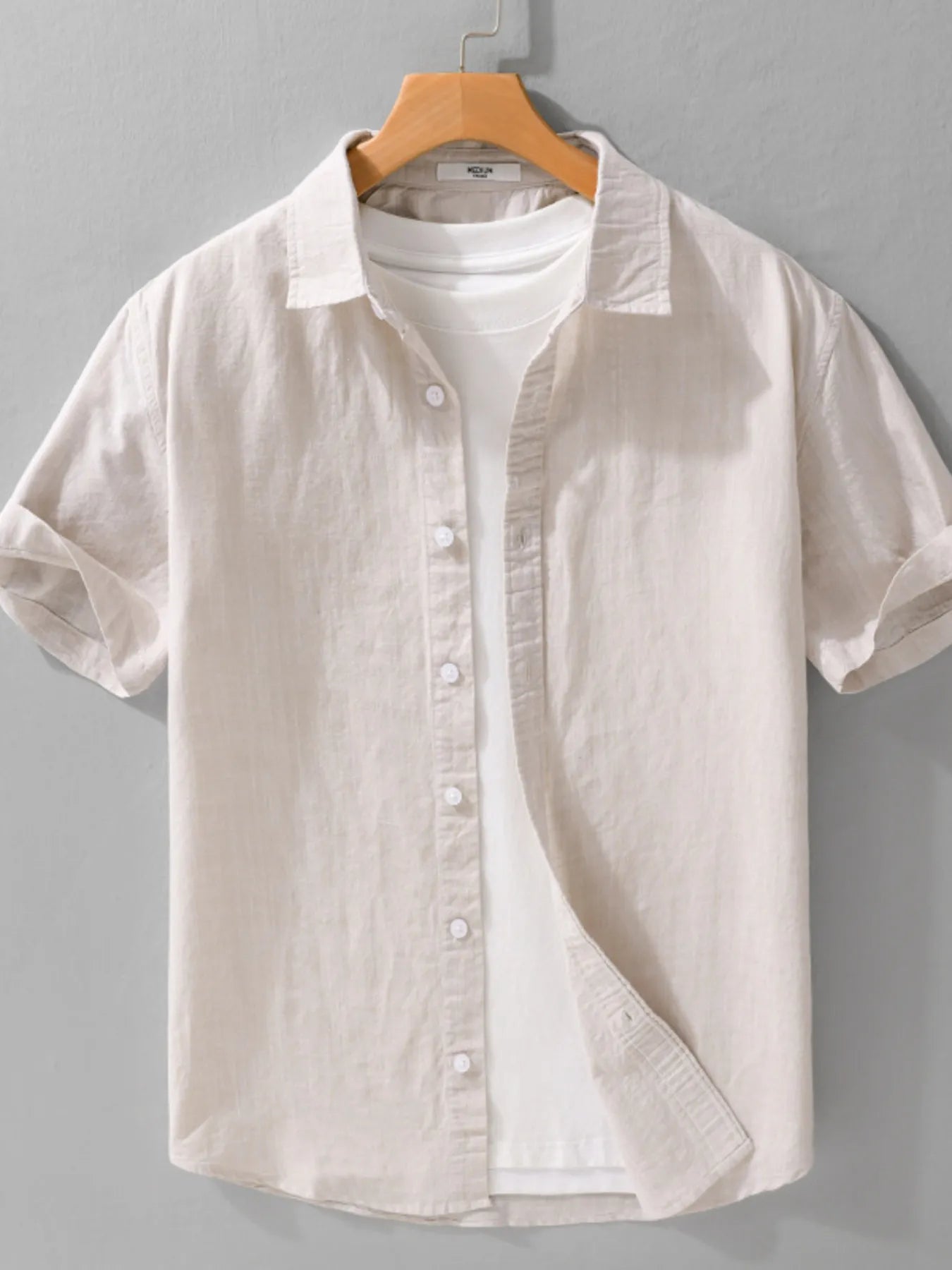 Men's Plus Size Button Up Short Sleeve Shirt
