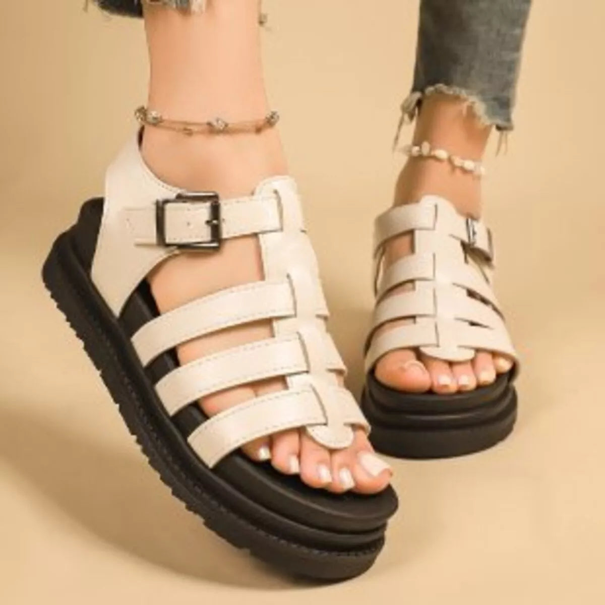 Open Toe Platform Sandals