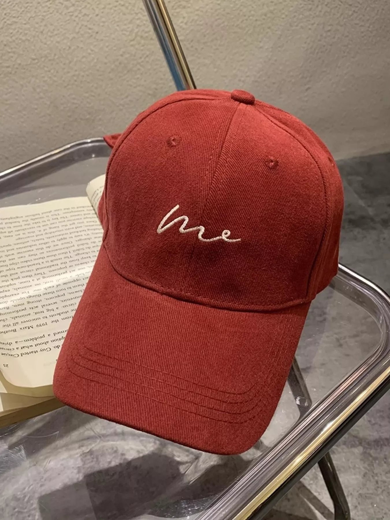 Embroidered Letter Baseball Cap