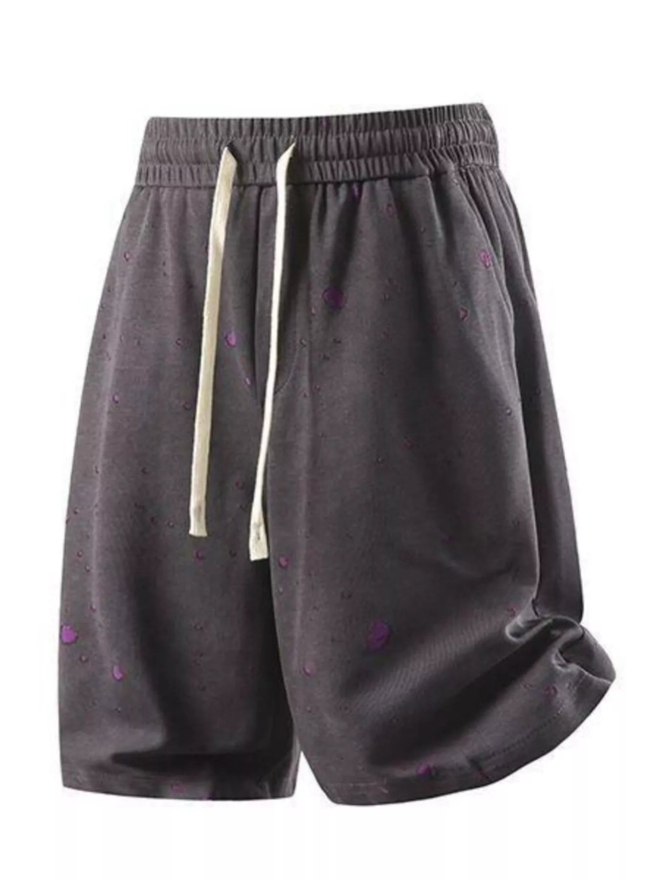 Men's Plus Size Casual Drawstring Elastic Waist Shorts