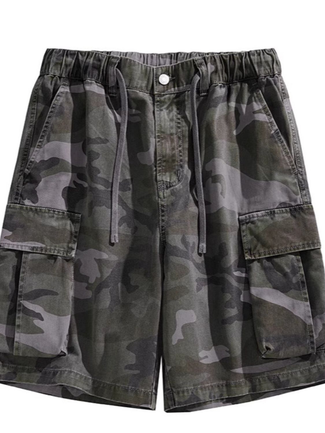 Men's Plus Size Relaxed Fit Camo Cargo Shorts