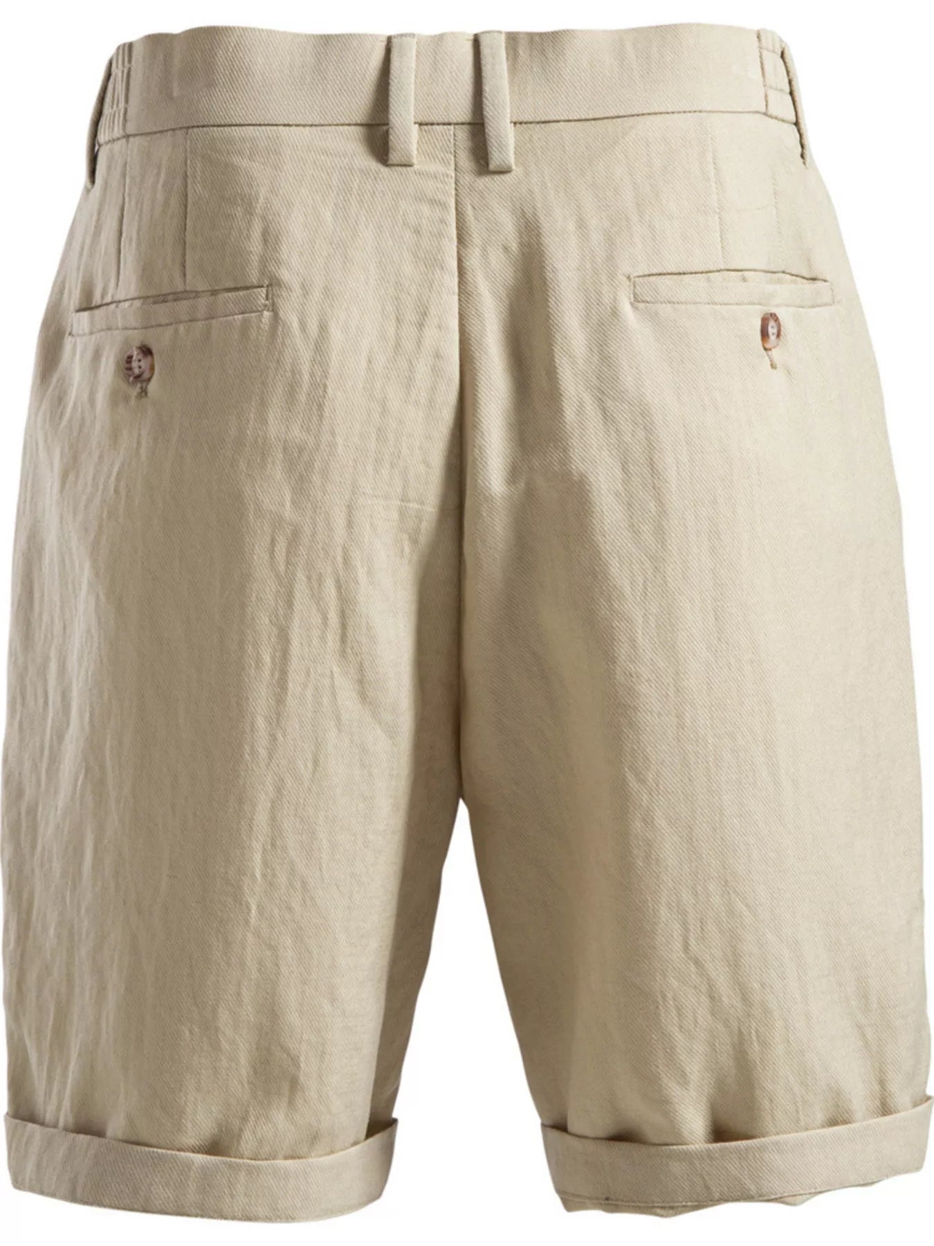 Men's Pleated Shorts with Pockets