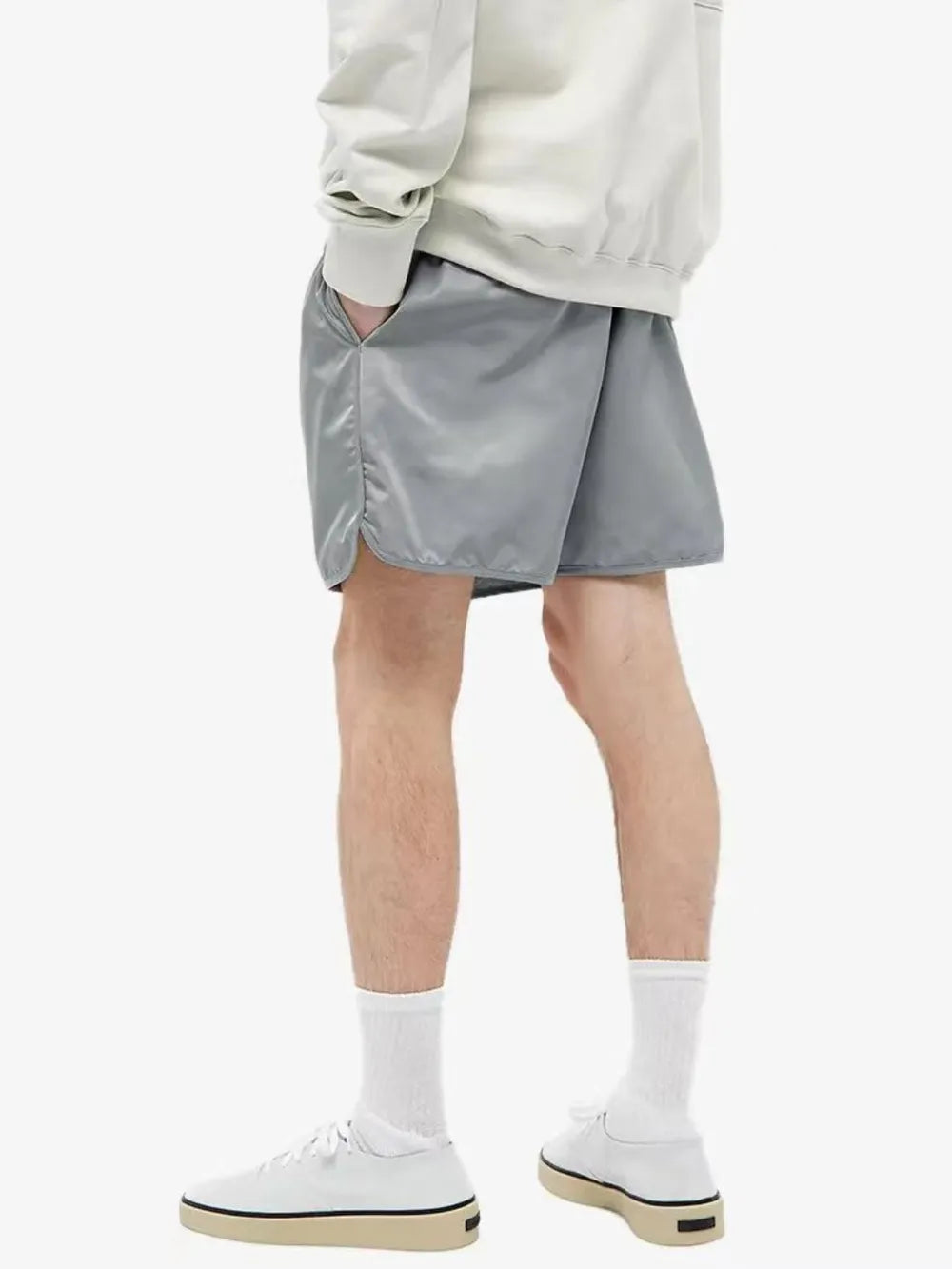 Men's Plus Size Drawstring Shorts with Pockets