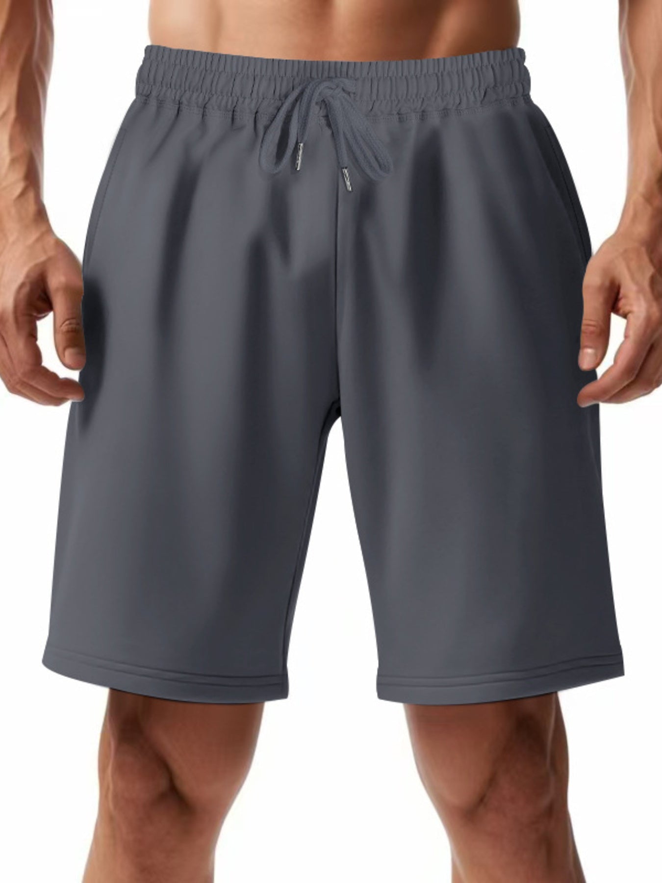 Men's Full Size Casual Drawstring Shorts Plus Size