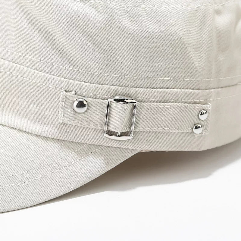 Classic Metal Buckle Detail Cap