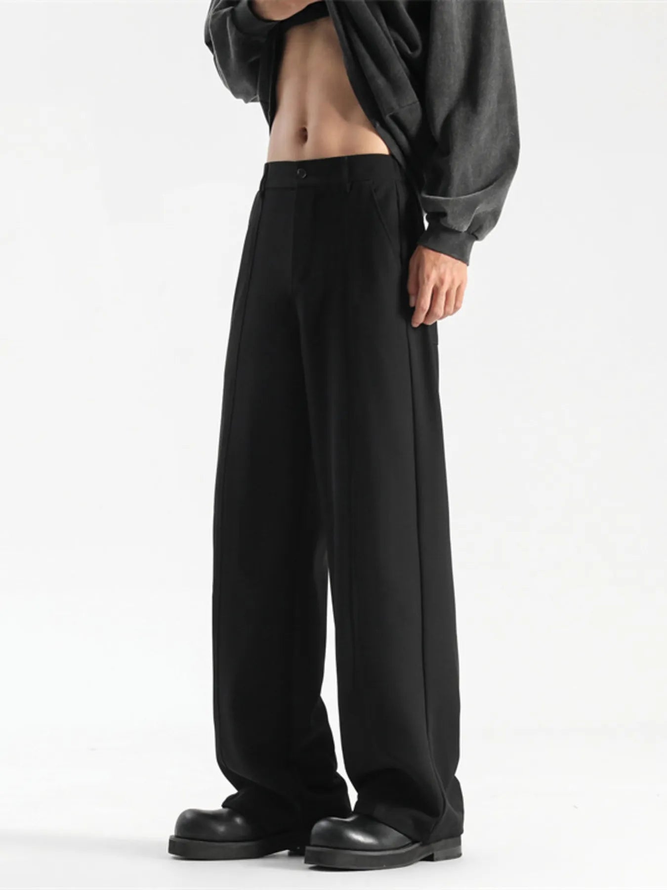 Men's Full Size Wide Leg Pants Plus Size