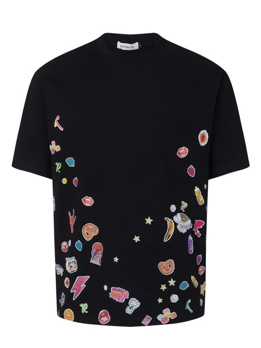 Men's Cosmic Candy Dreams Print Round Neck T-Shirt