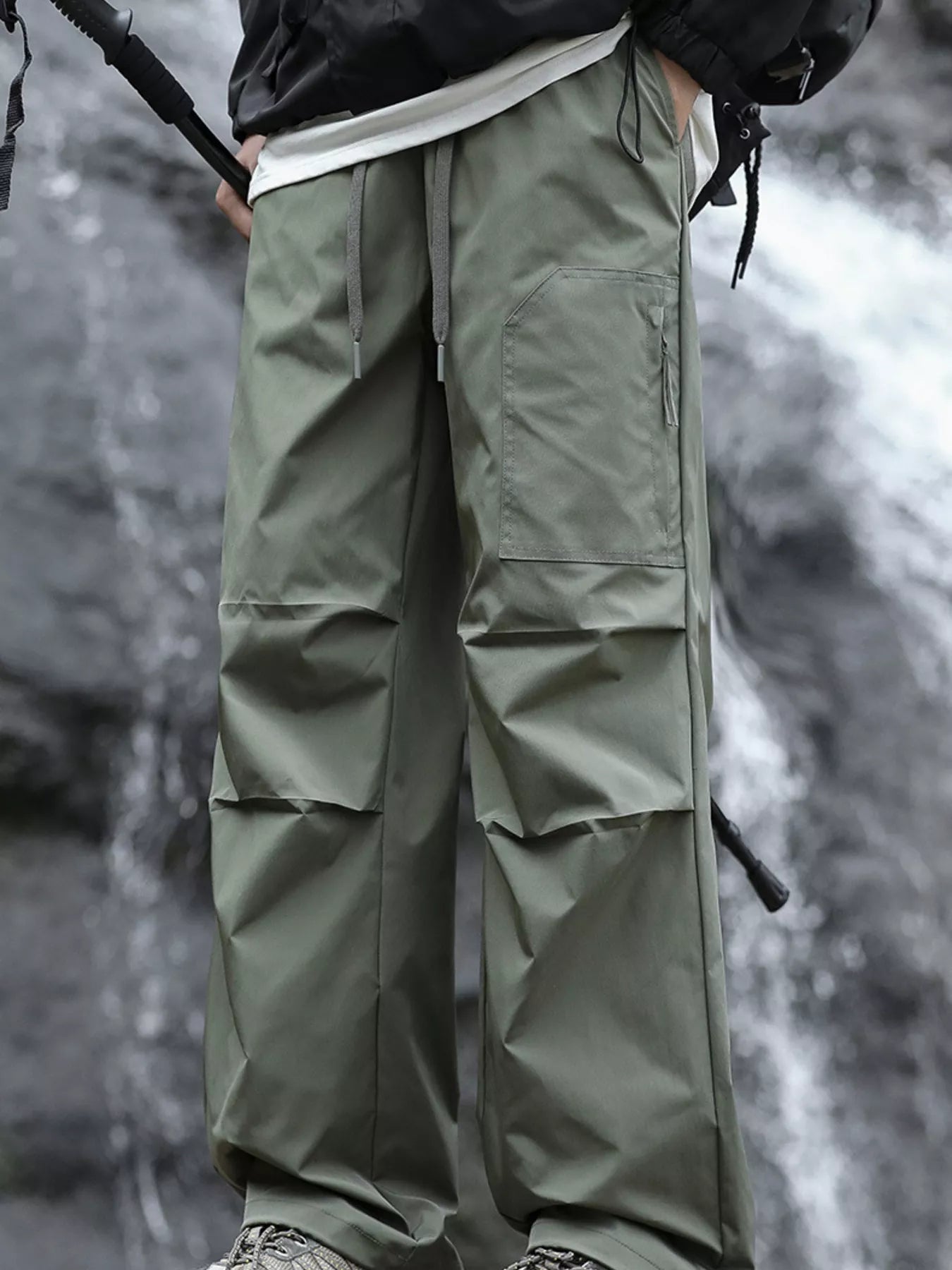 Men's Plus Size Loose Fit Multi-Pocket Cargo Pants