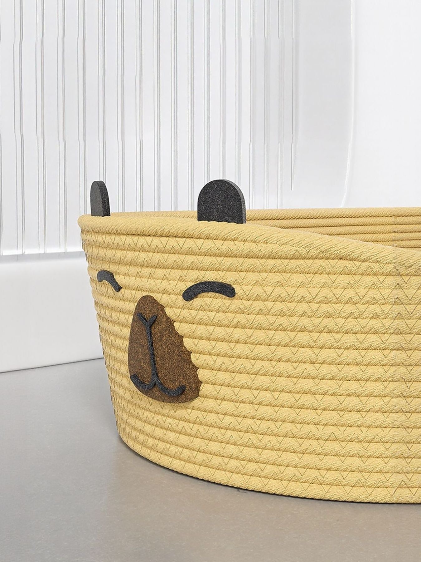 Woven Rope Oval Pet Bed