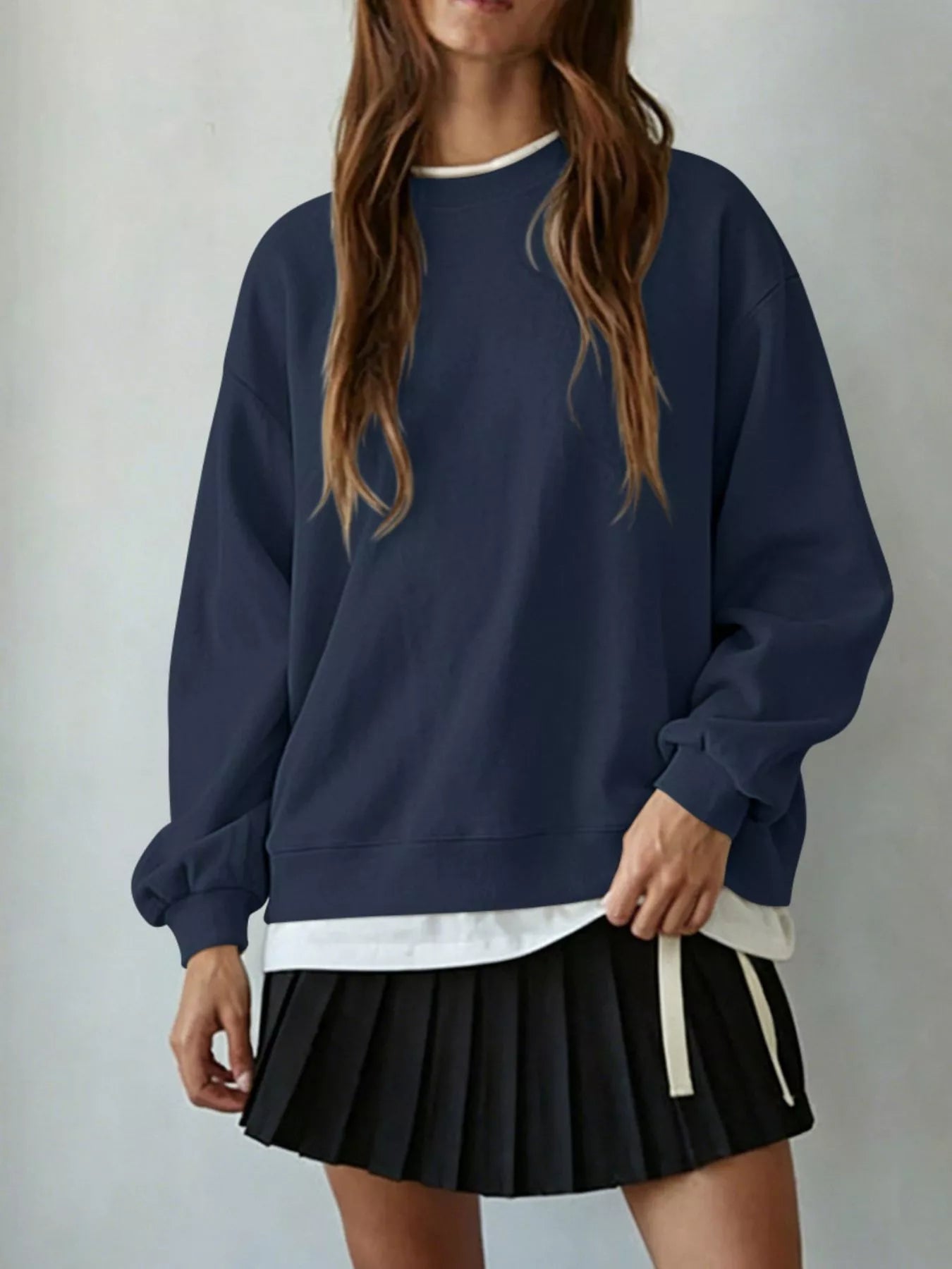 Oversized Crew Neck Sweatshirt