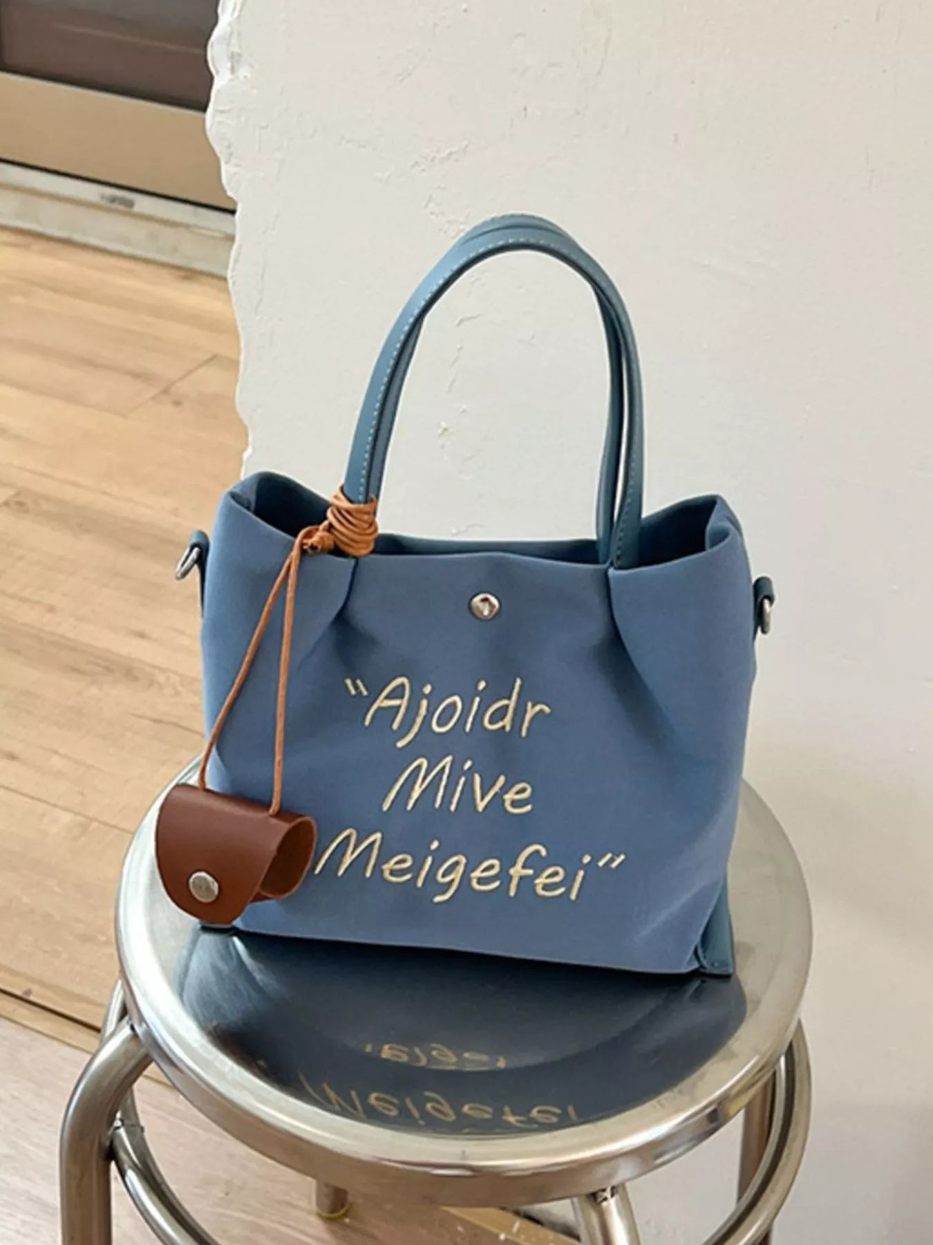 Letter Canvas Handbag