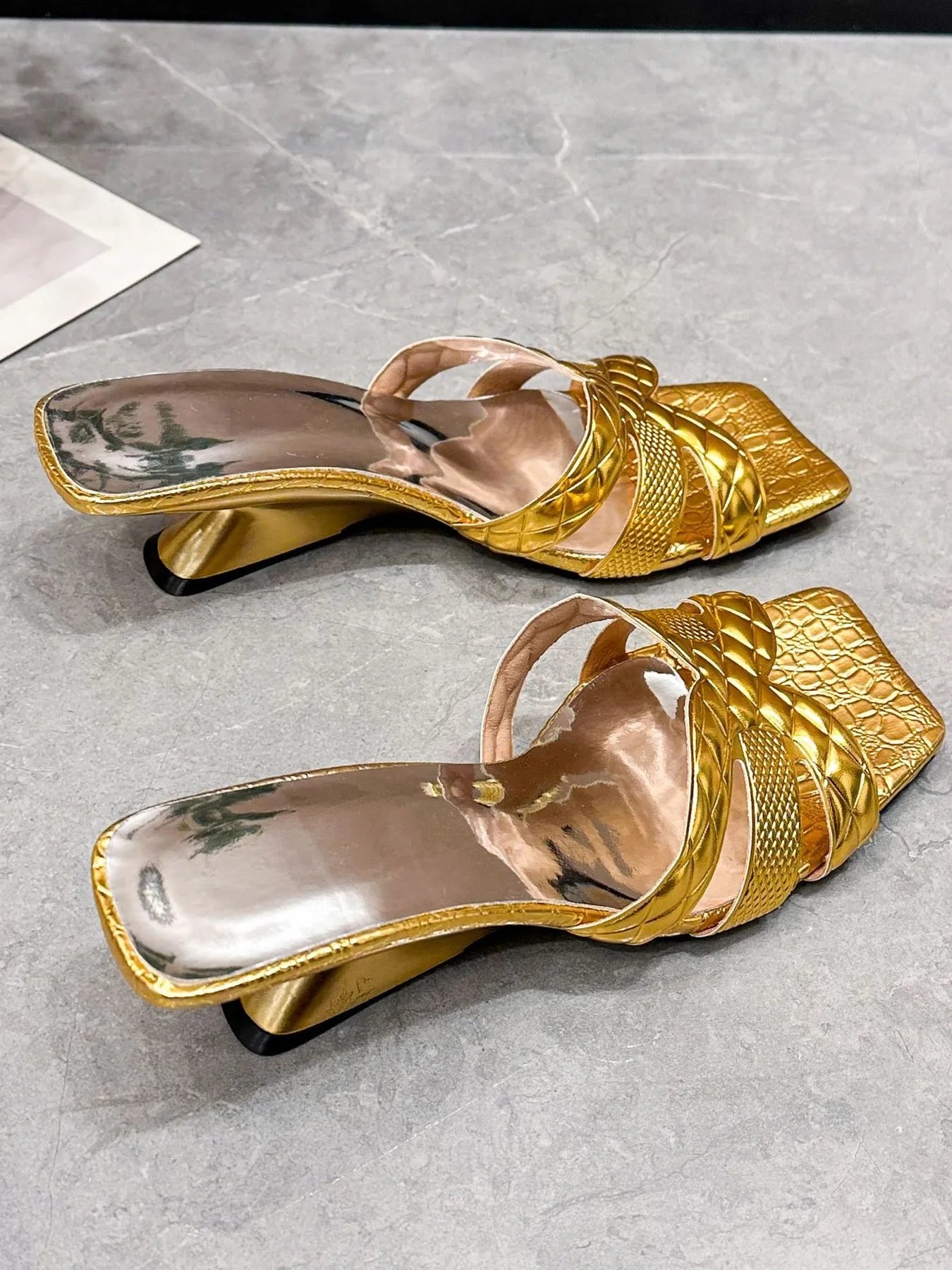 Open Toe Low Heels Sandals