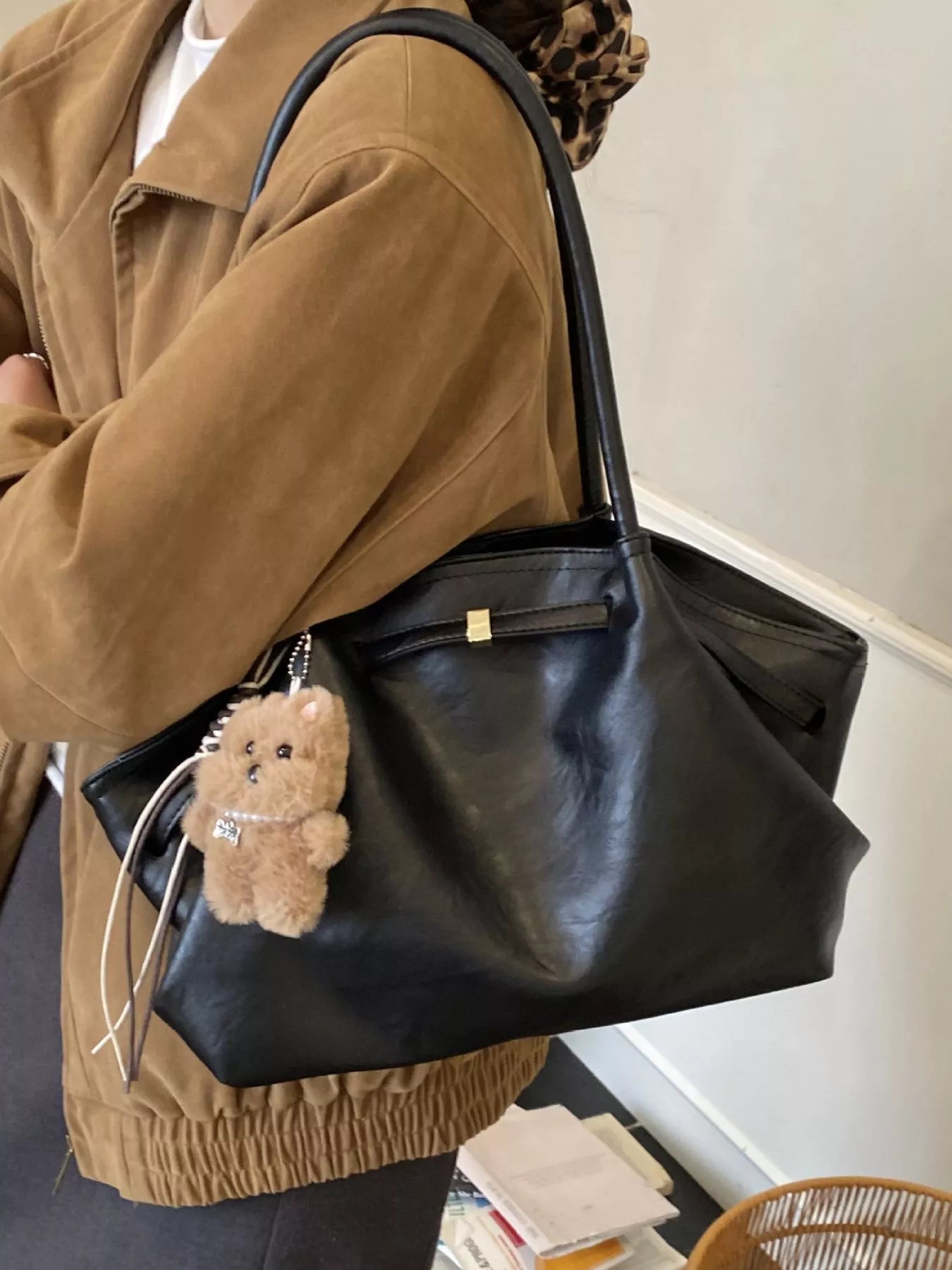 PU Leather Shoulder Bag