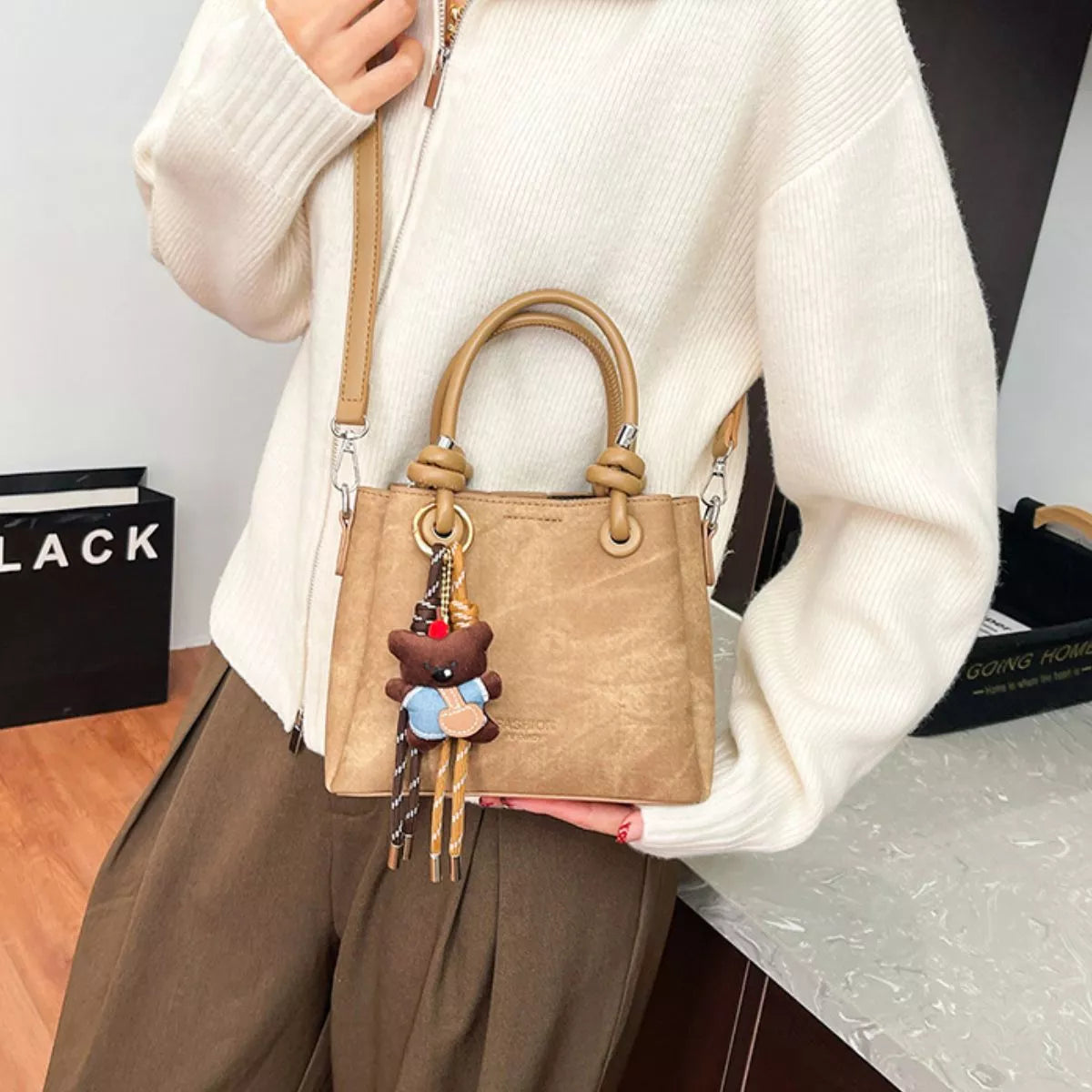 PU Leather Crossbody Bag
