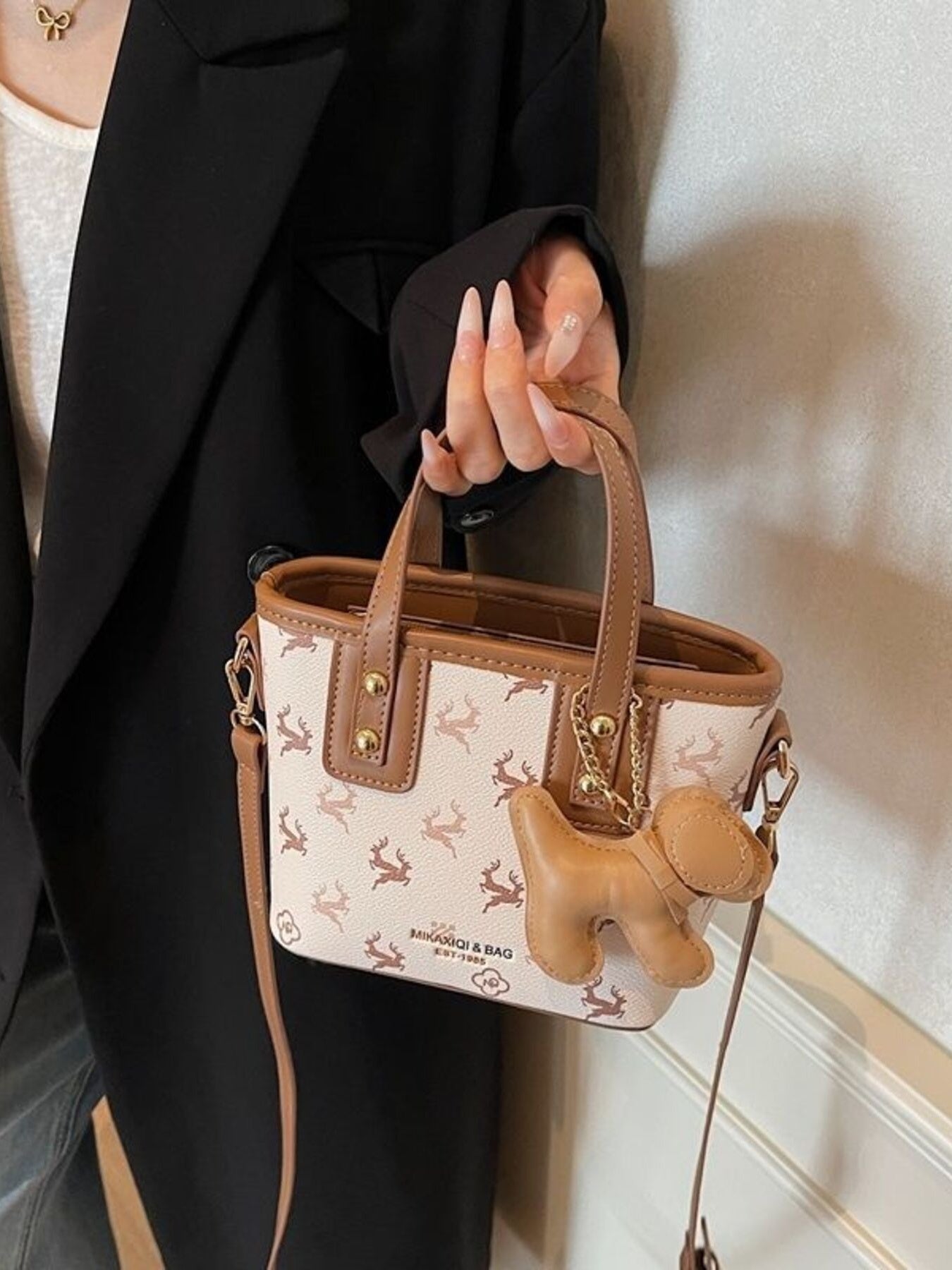 Lightweight Printed Crossbody Bag