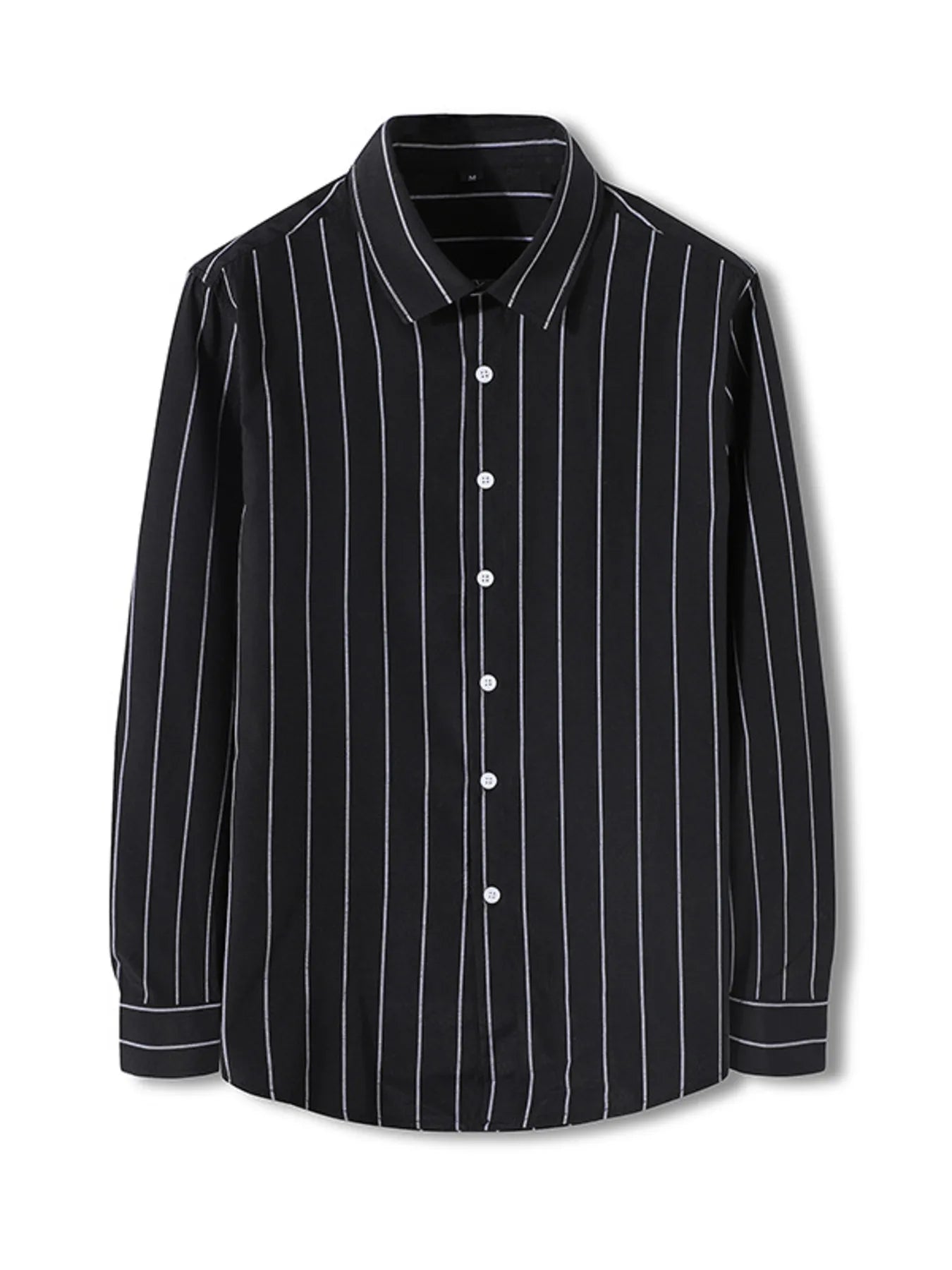 Men's Plus Size Classic Striped Long Sleeve Shirt