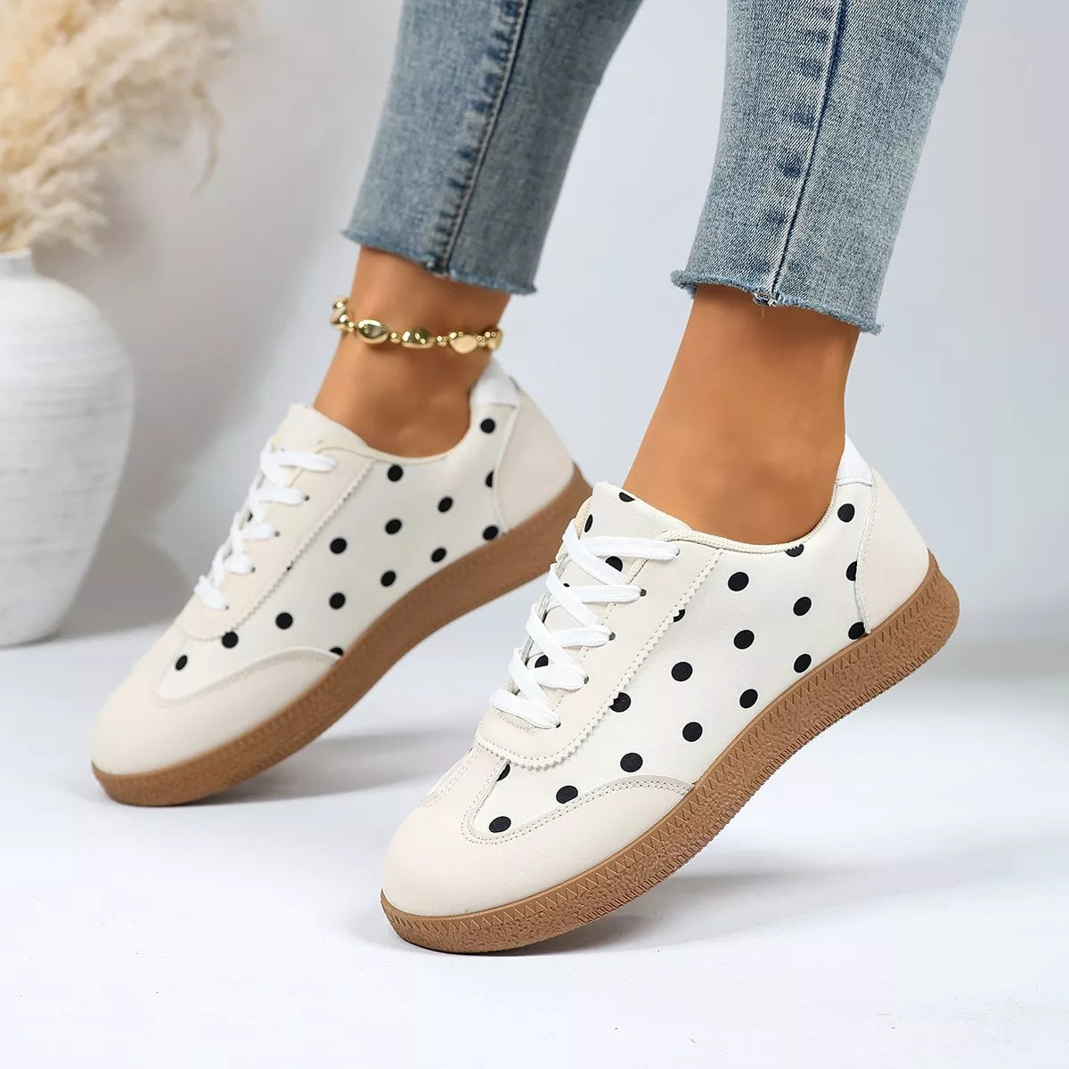 Polka Dot Casual Sneakers