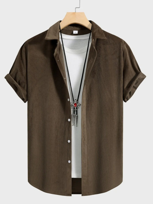 Men's Button Up Short Sleeve Shirt