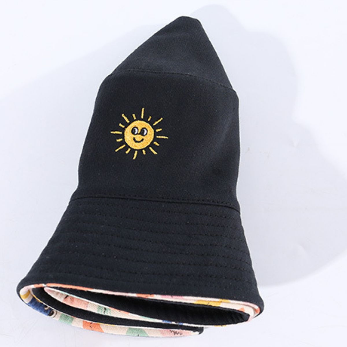 Sun Embroidered Bucket Hat
