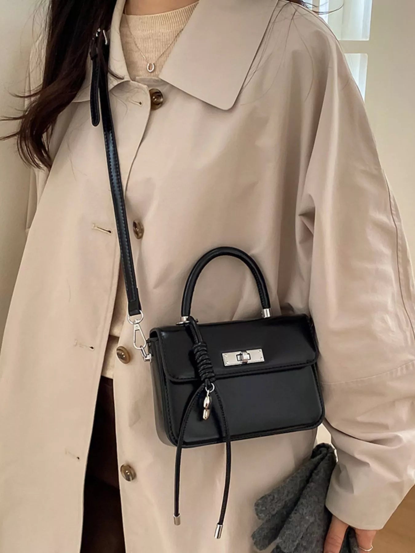 Top-Handle Crossbody Bag