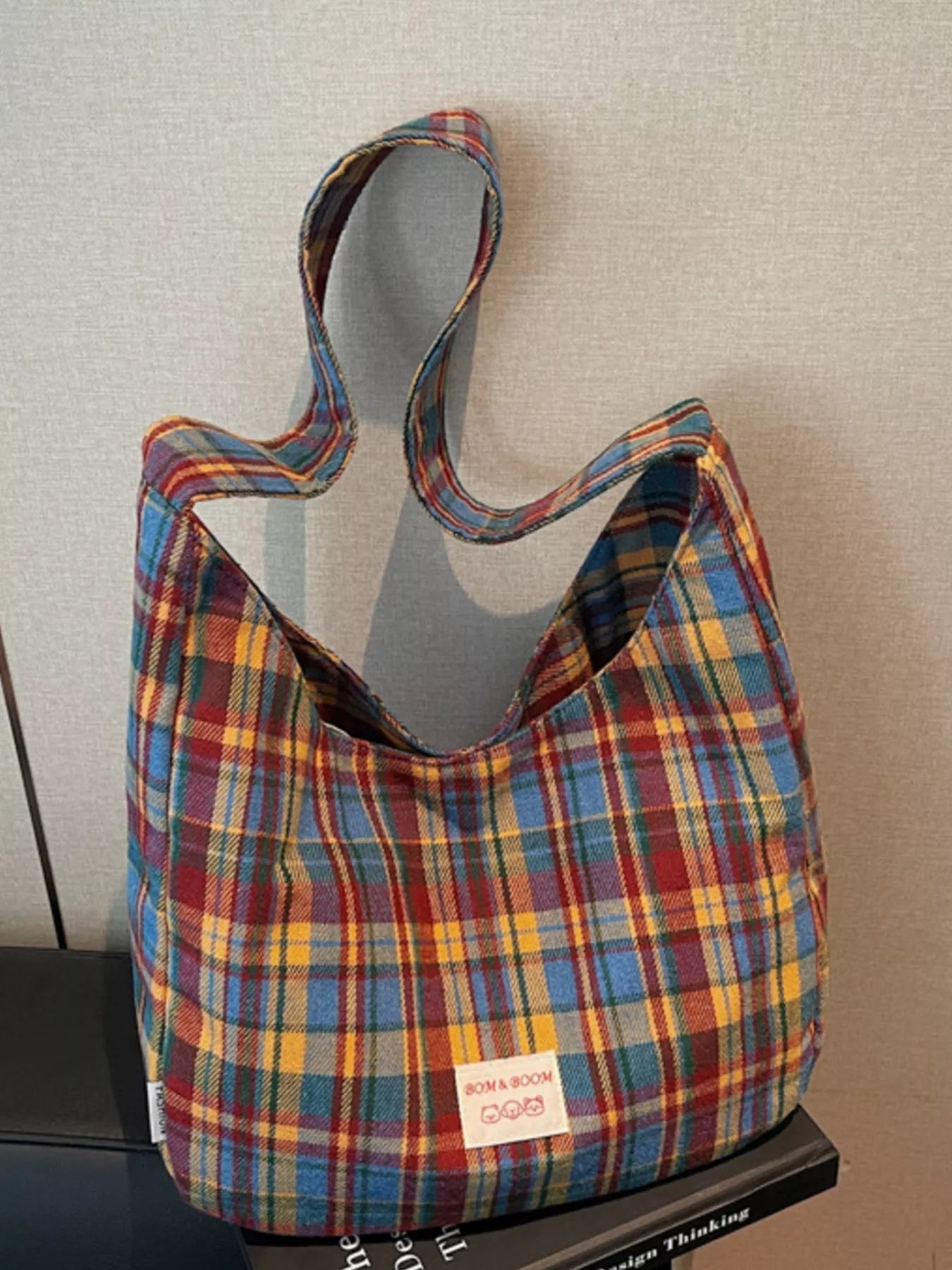 Lightweight Plaid Casual Handbag
