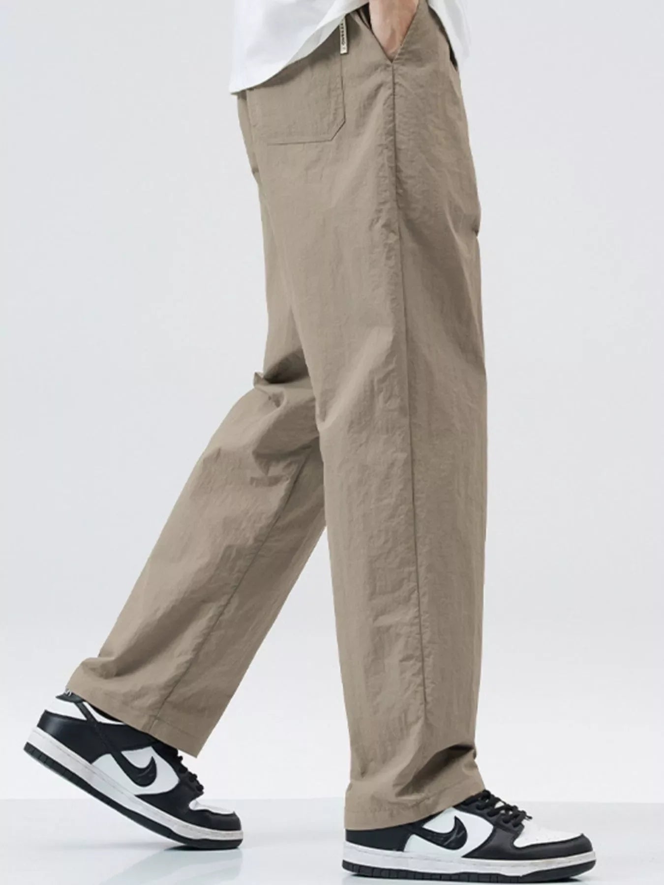 Men's Full Size Lightweight Wide Leg Casual Pants  Plus Size