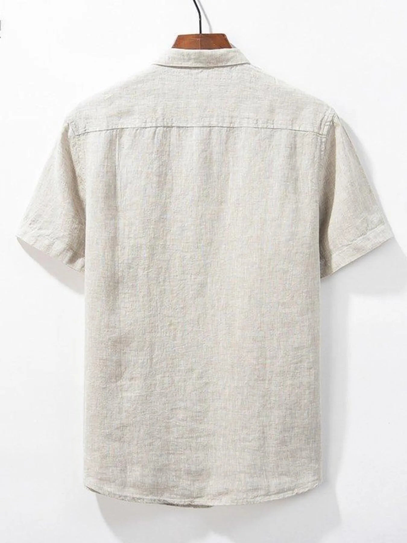 Men's Plus Size Short Sleeve Button-Up Shirt