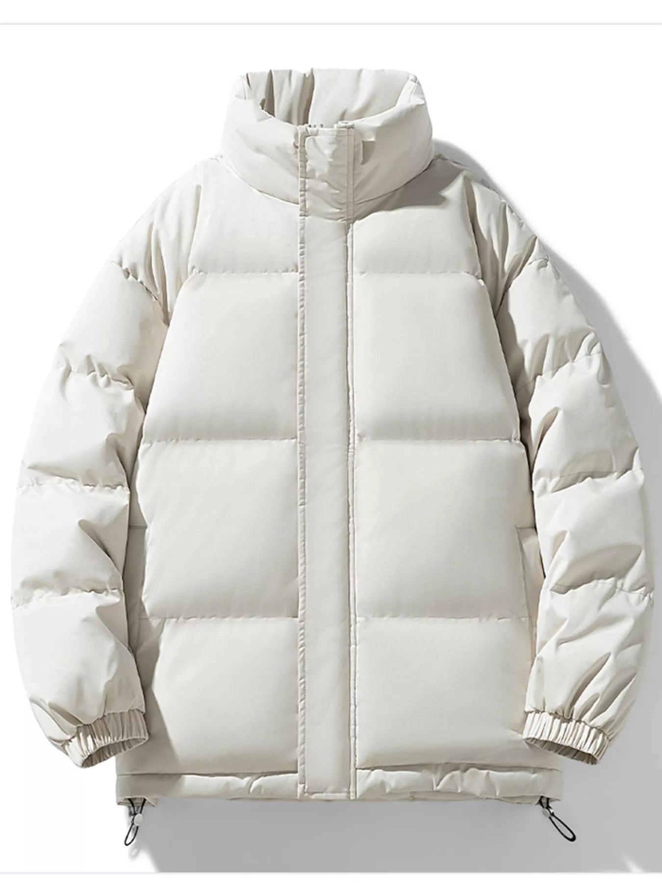 Men's Full Size Padded Stand Collar Winter Coat Plus Size