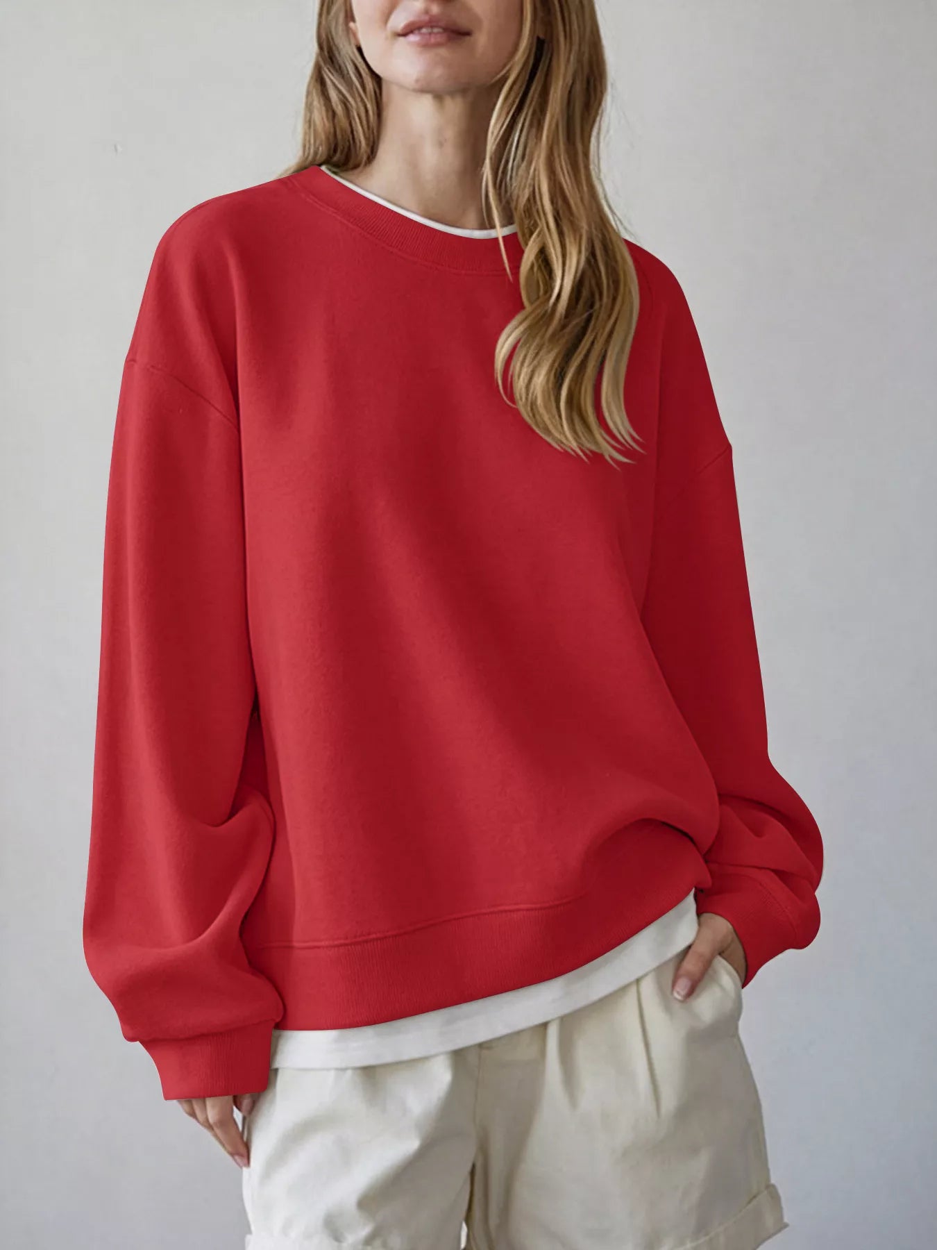 Oversized Crew Neck Sweatshirt