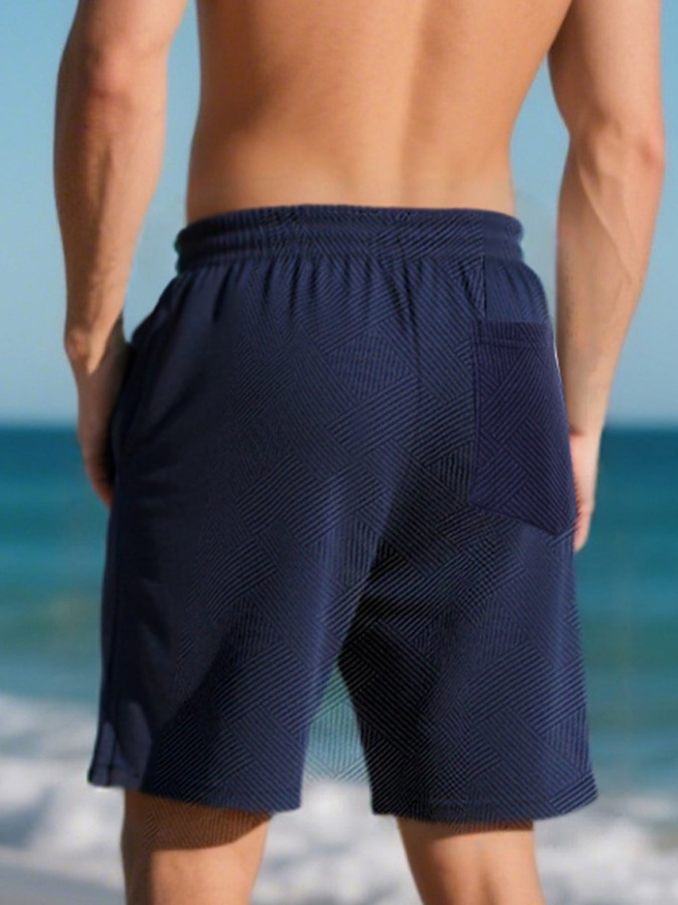 Men's Full Size Relaxed Fit Drawstring Shorts Plus Size