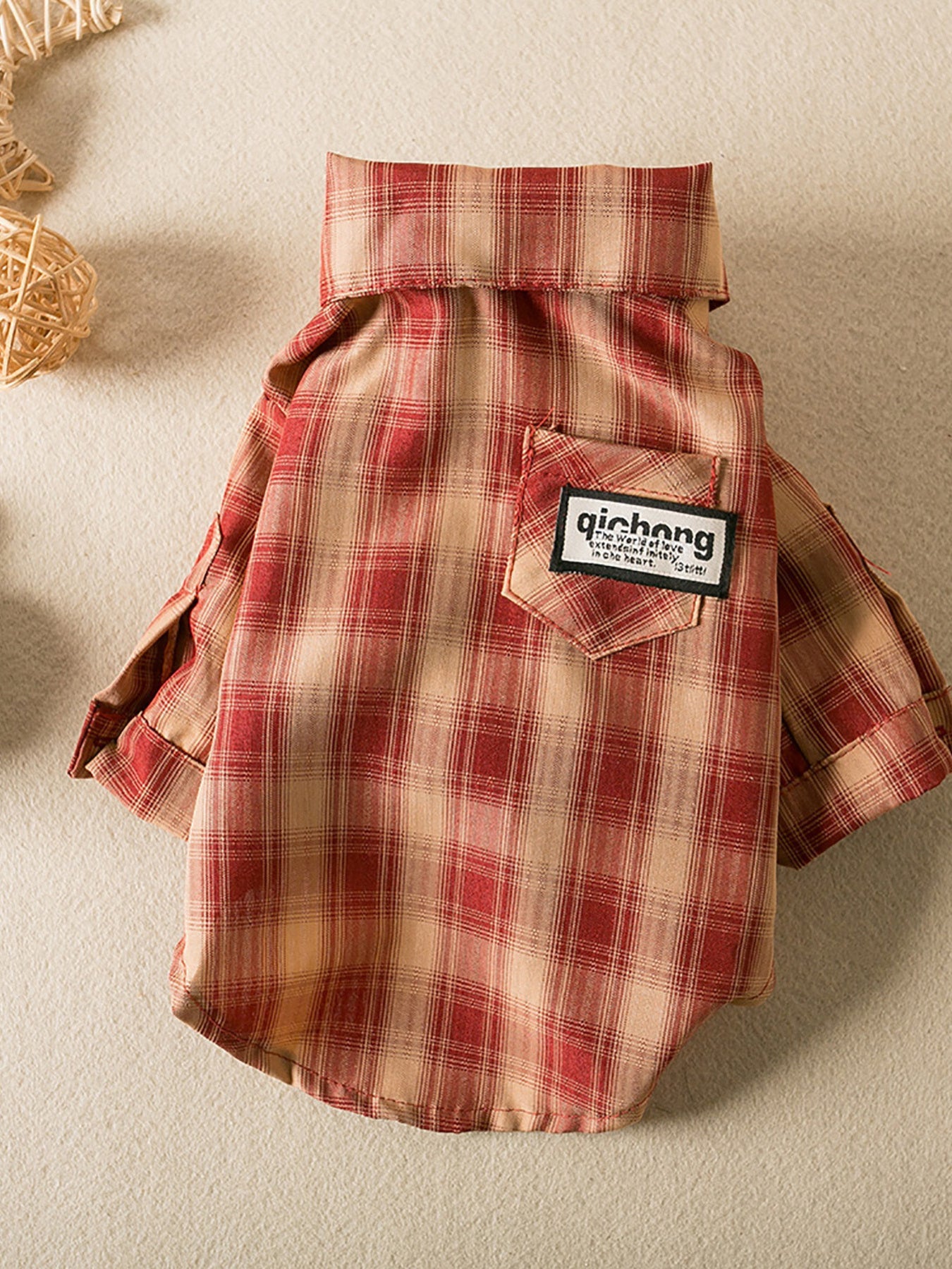 Plaid Button-Down Pet Shirt