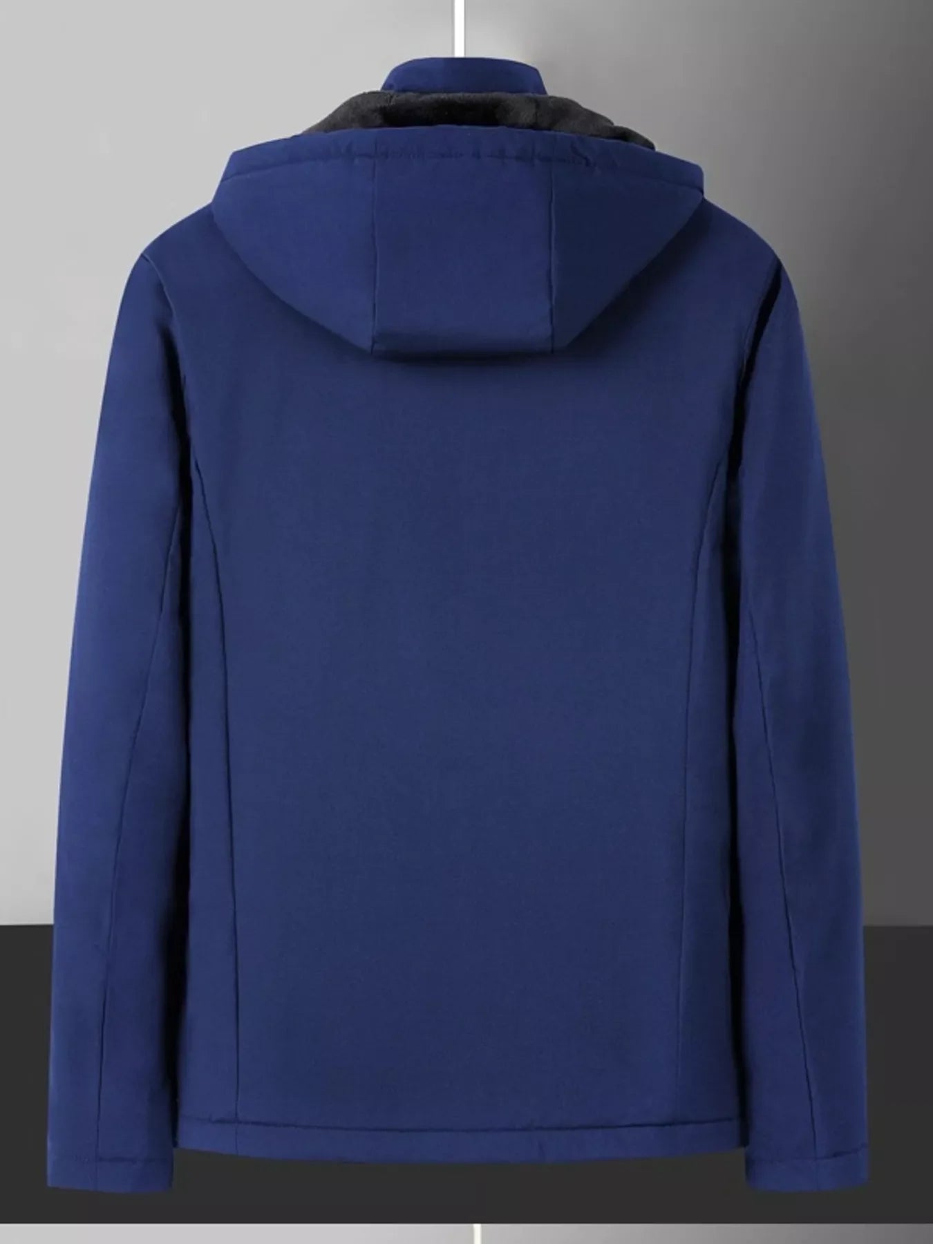 Men's Plus Size Warm Fleece Lined Hooded Winter Coat