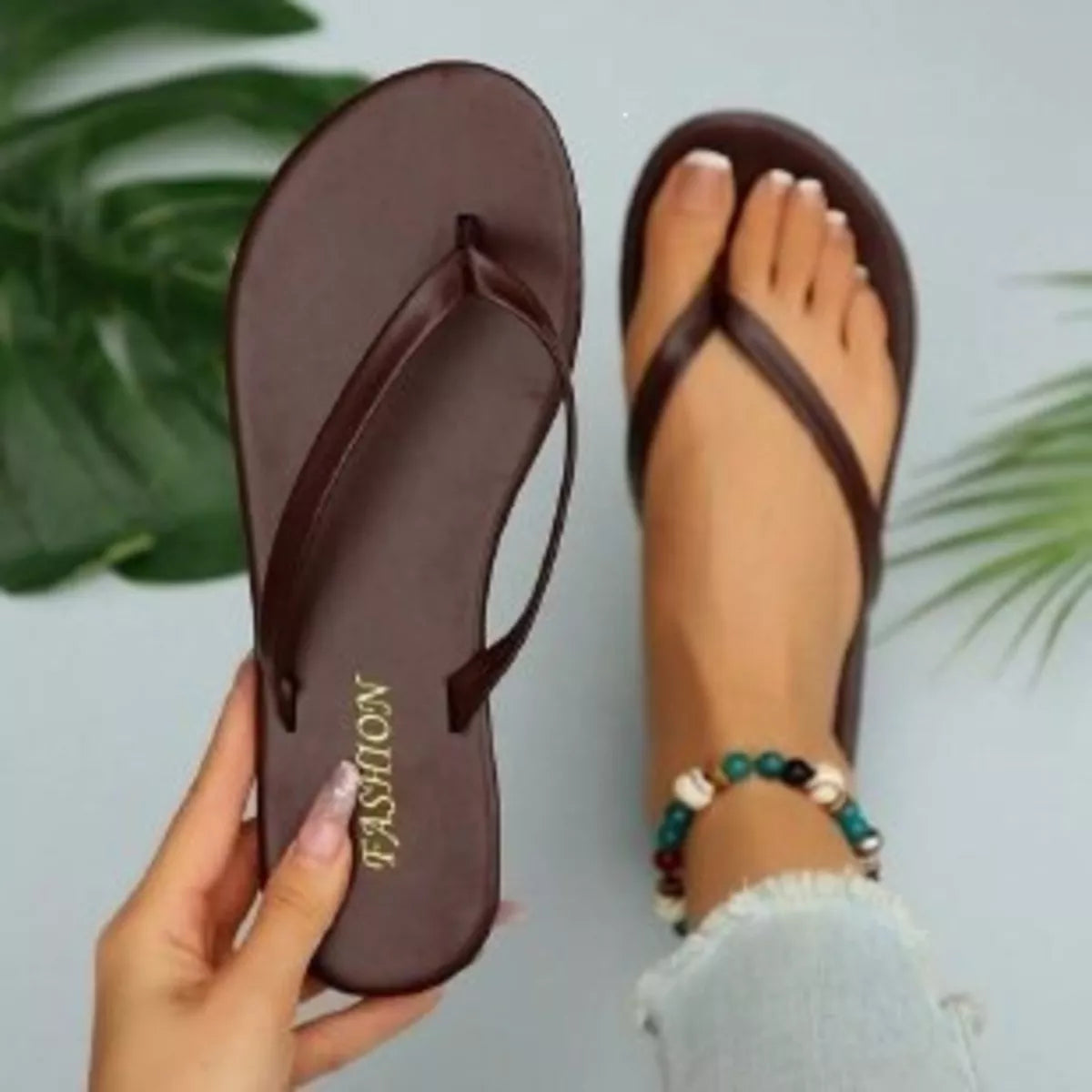 Toe Post Flats Sandals