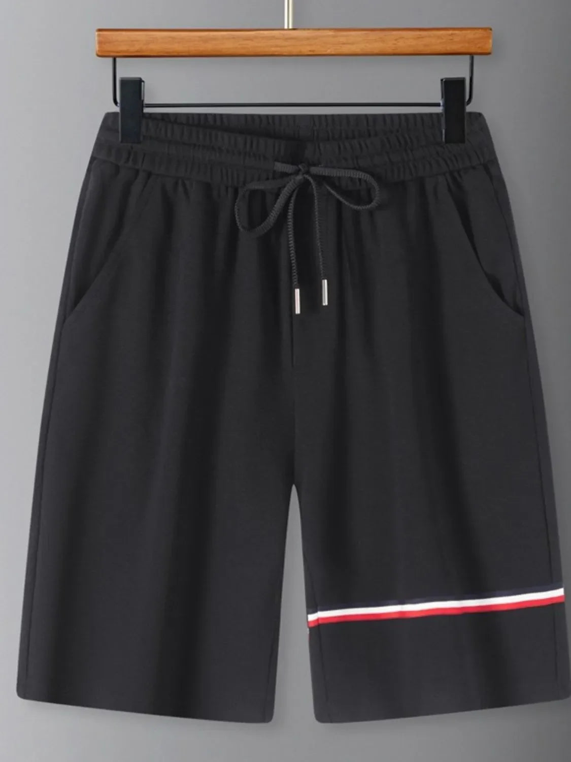 Men's Plus Size Drawstring Shorts with Pockets