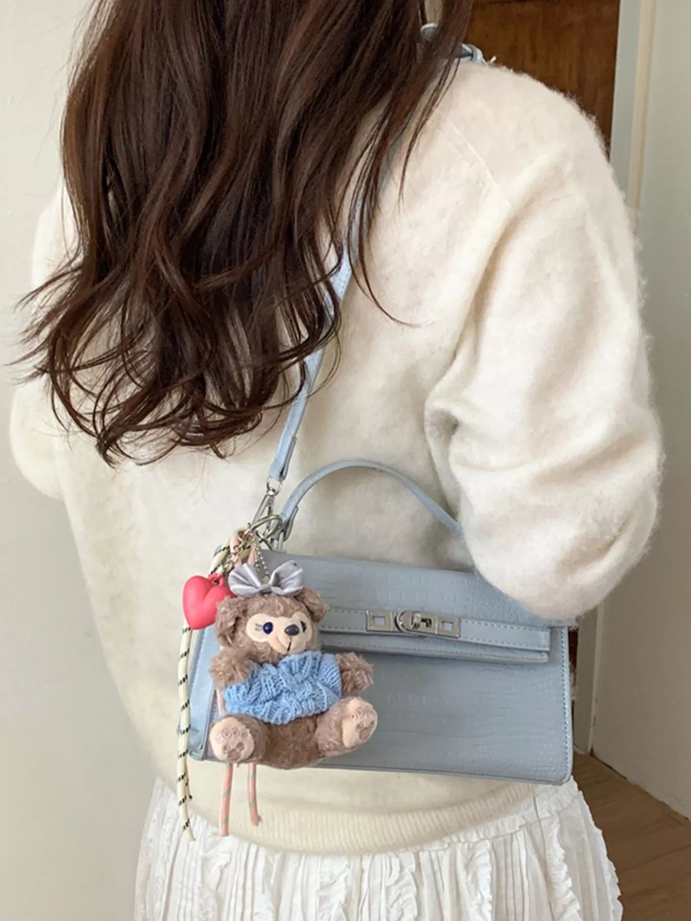 Croc-Embossed Leather Crossbody Bag