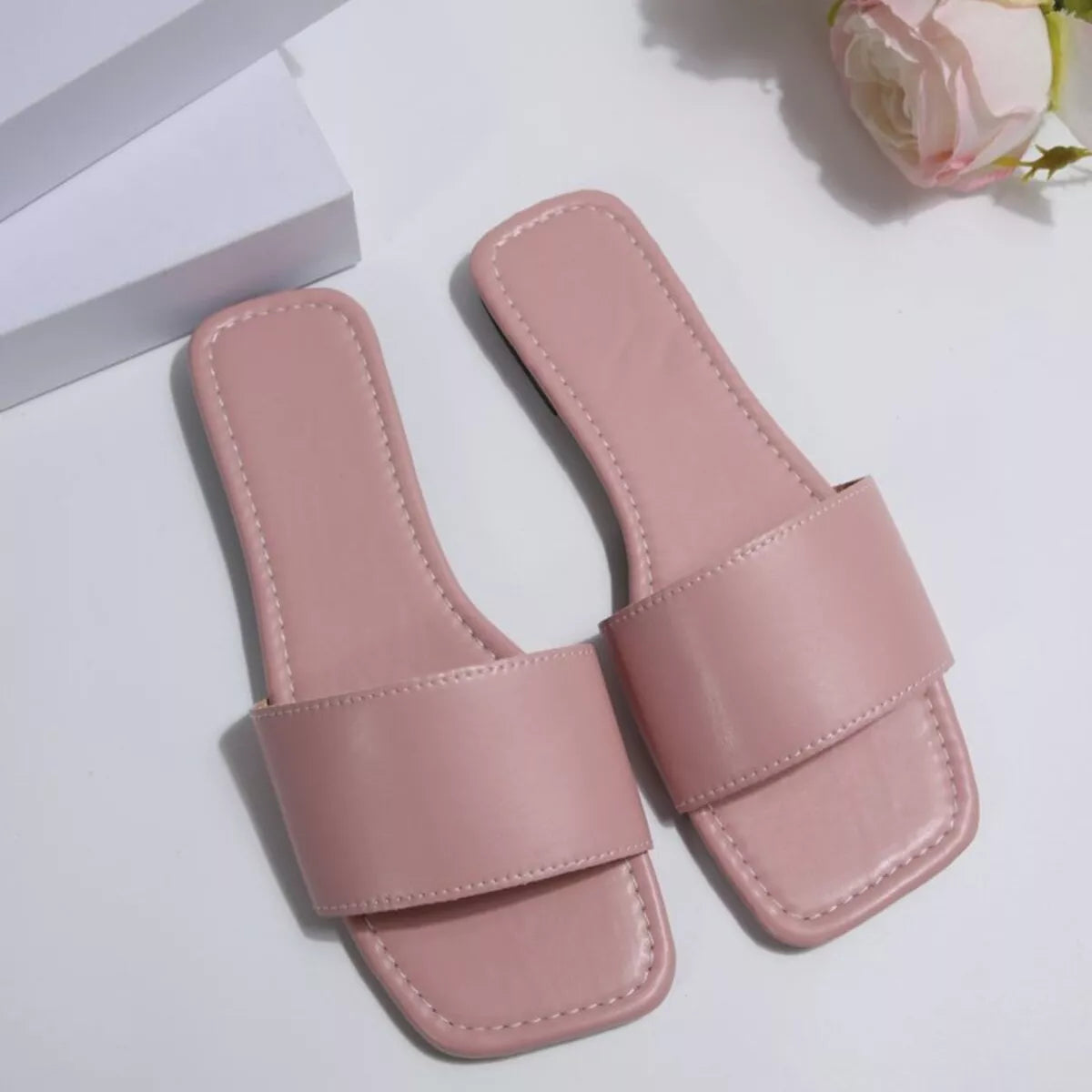 Open Toe Flats Sandals