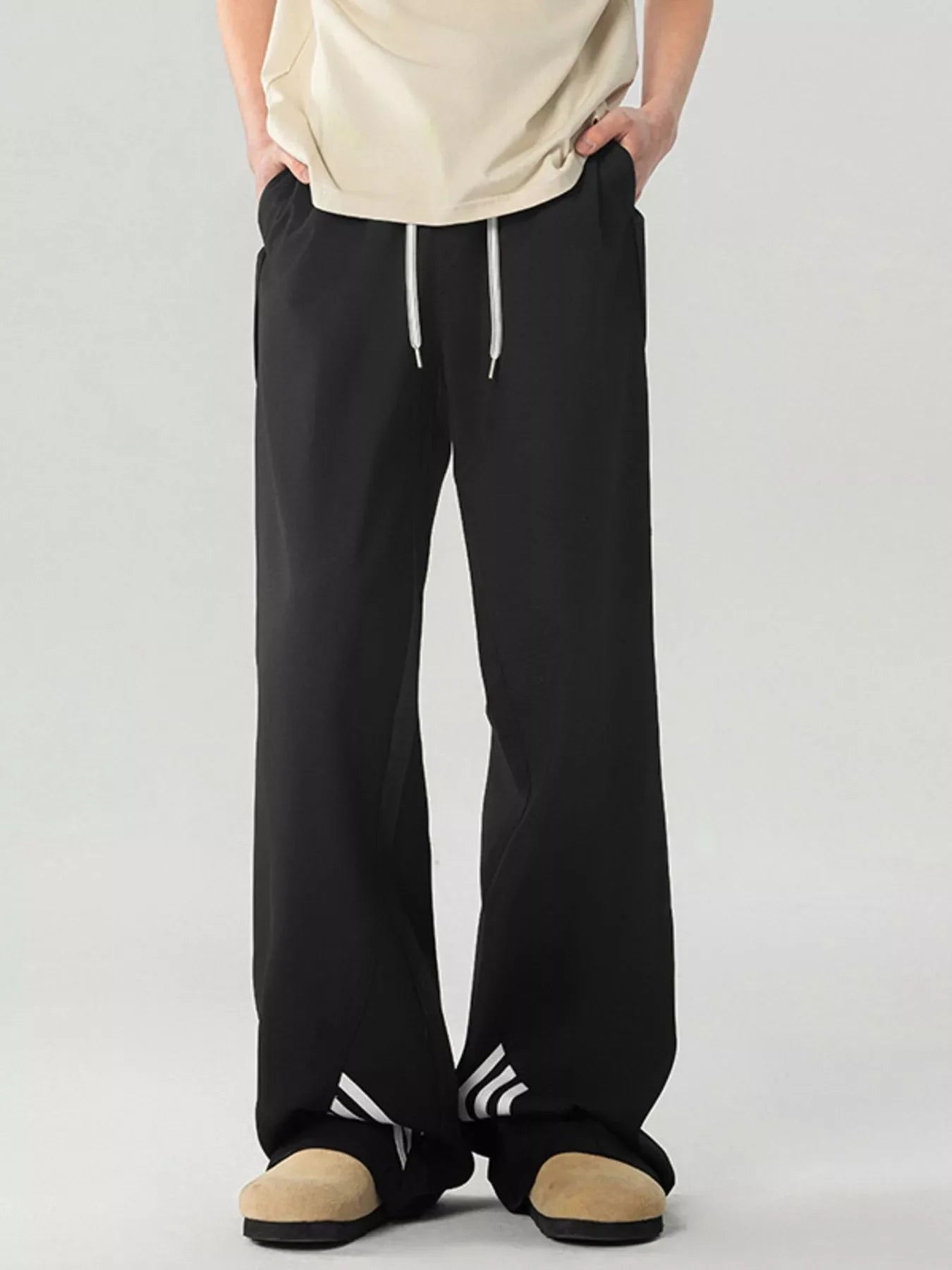 Men's Full Size Wide Leg Pants Plus Size