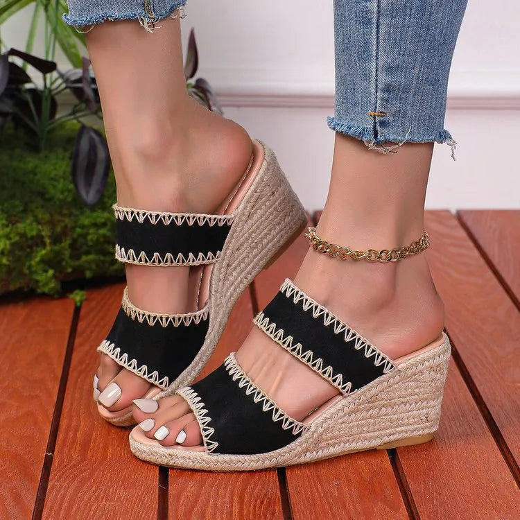 Espadrille Wedge Platform Sandals