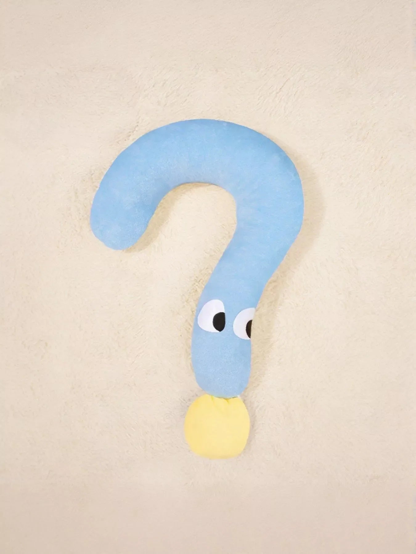 Question Mark Shaped Plush Pet Bed