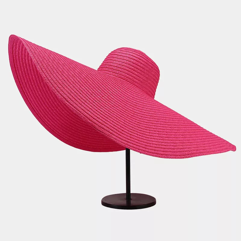 Oversized Wide Brim Straw Sun Hat