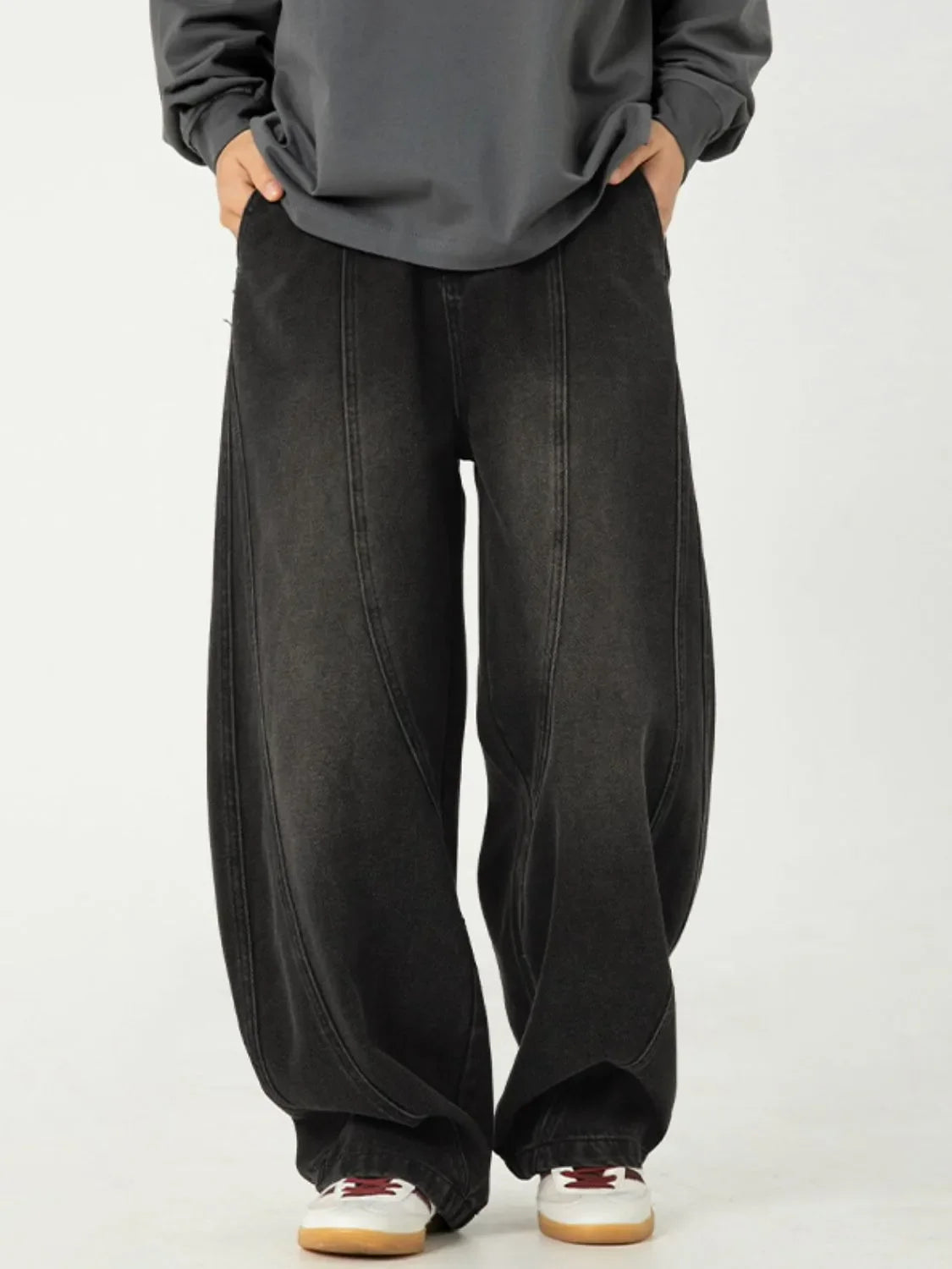 Men's Plus Size Wide Leg Jeans