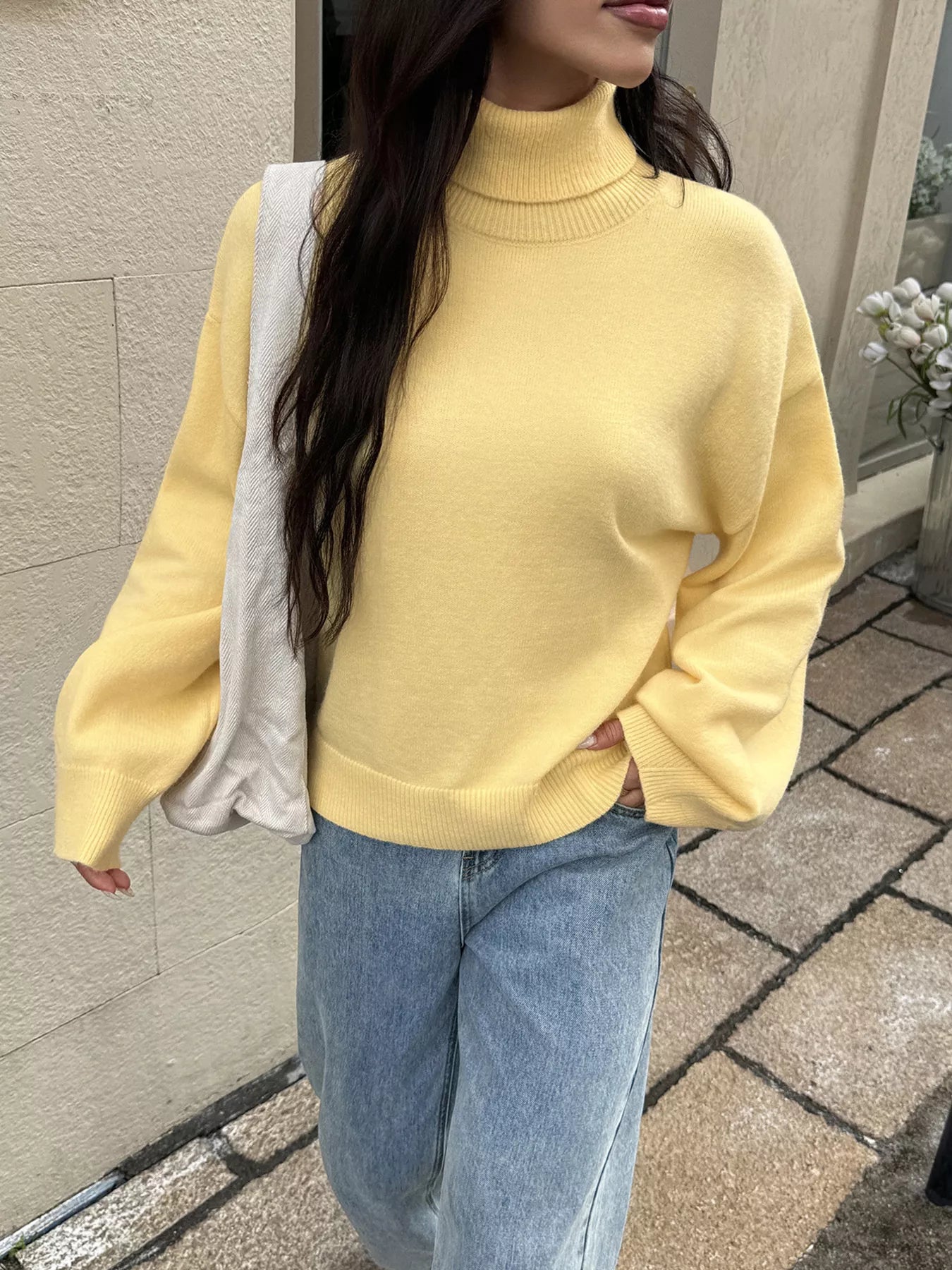 Turtleneck Long Sleeve Sweater