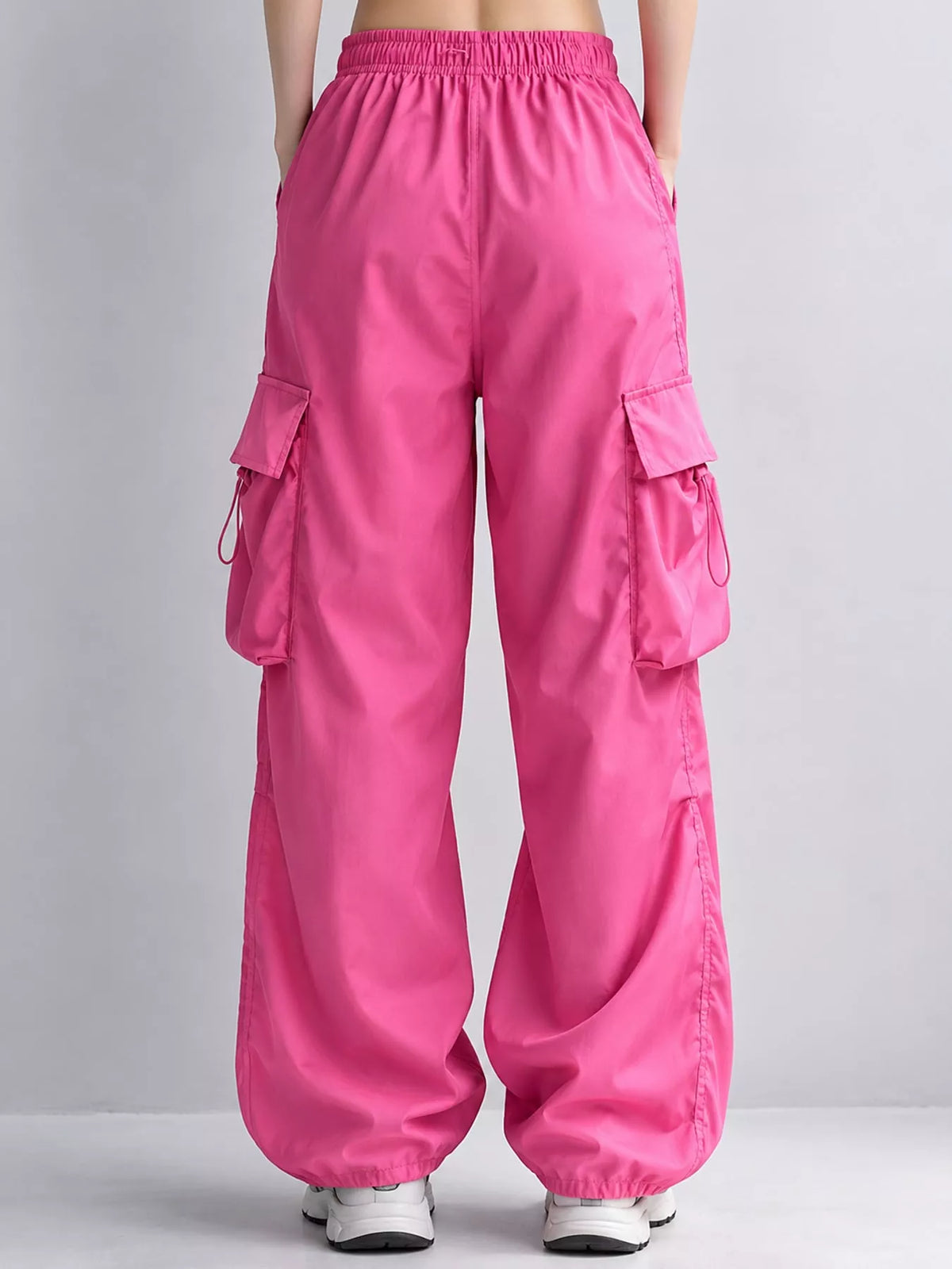 Full Size Drawstring Cargo Pants Plus Size